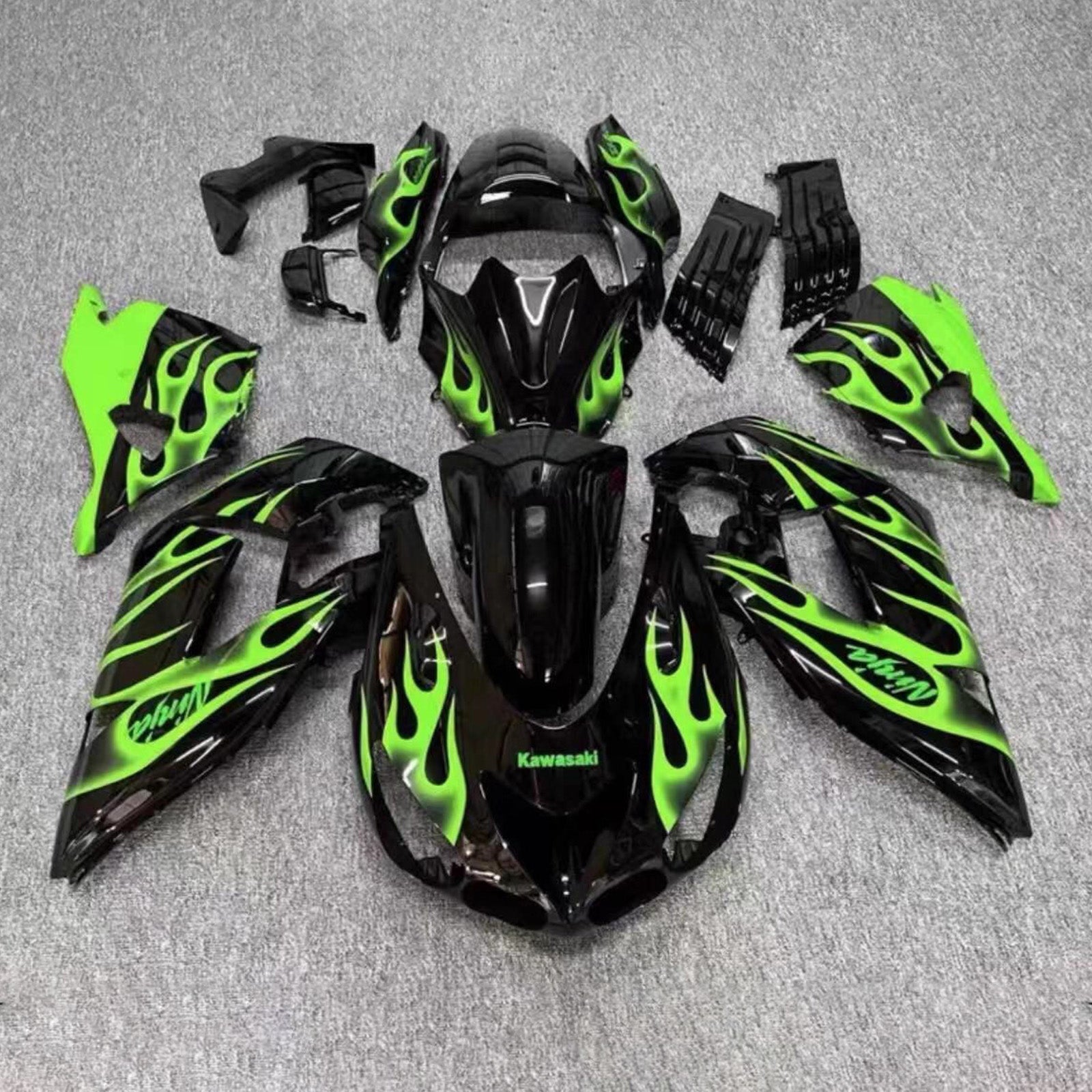 Injection Fairing Kit Bodywork fit For Kawasaki ZX14R ZZR1400 2006-2011