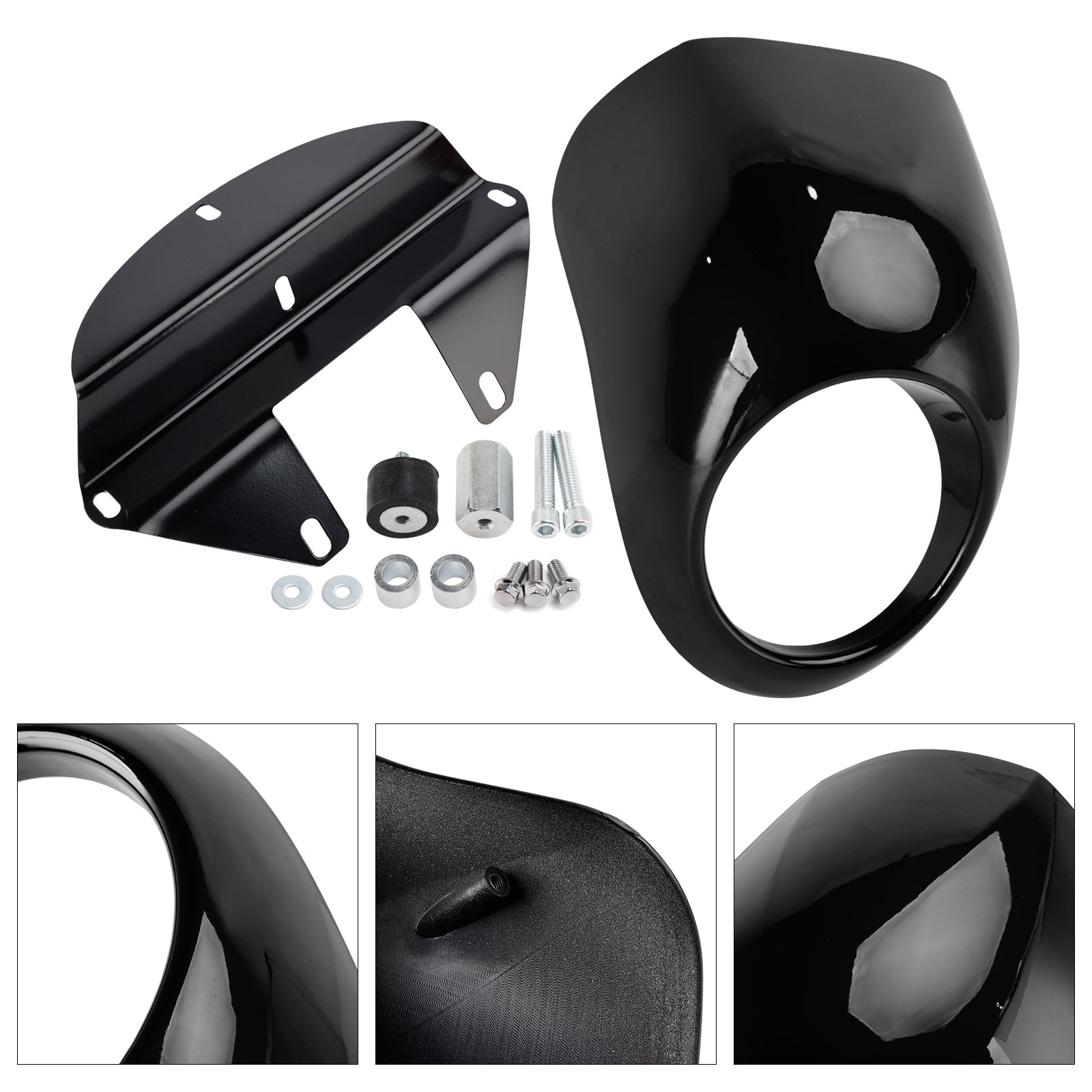 1973-up Sportster Dyna XL 883 1200 FX Headlight Fairing Light Cover