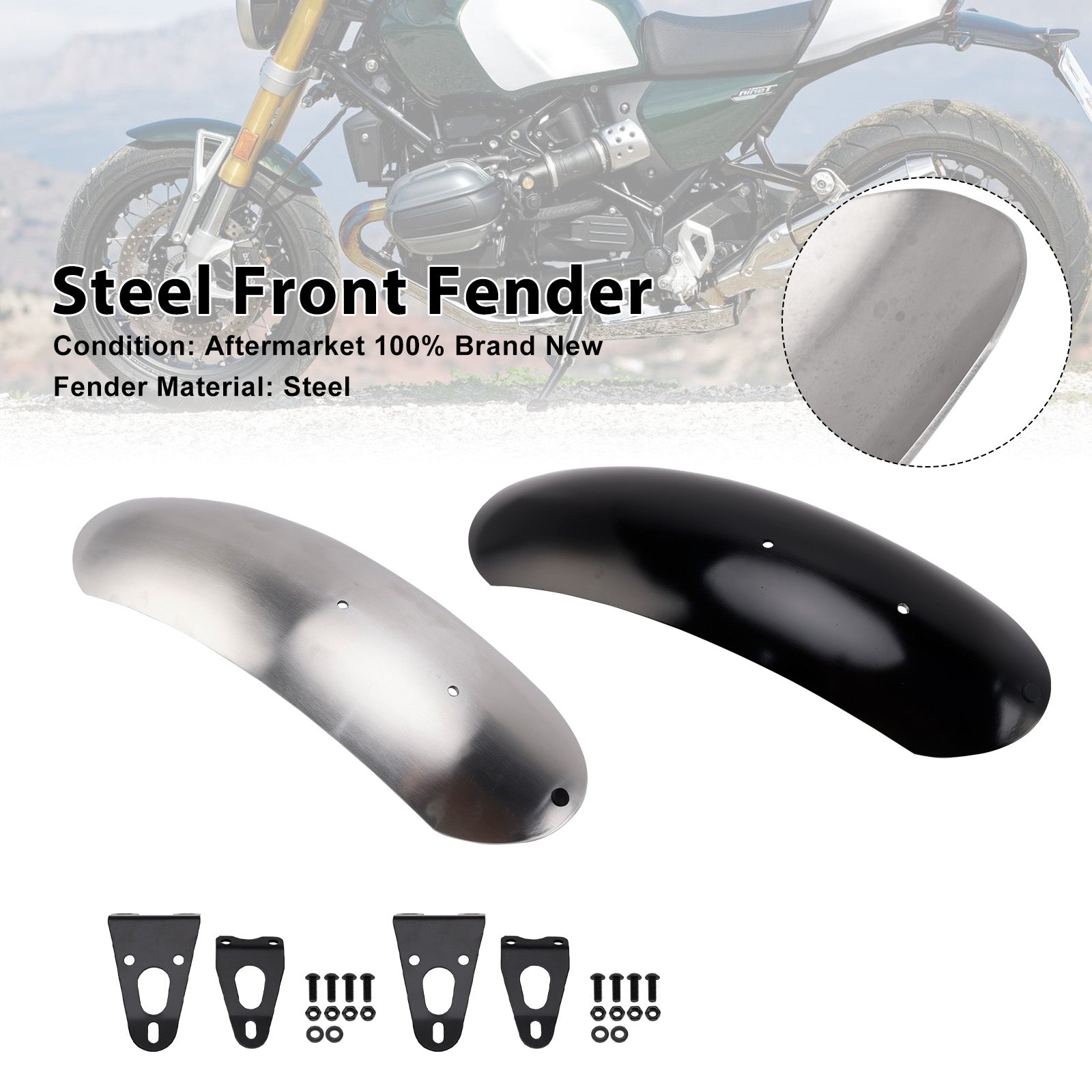 2021-2023 BMW R nineT Option 719 Steel Front Fender