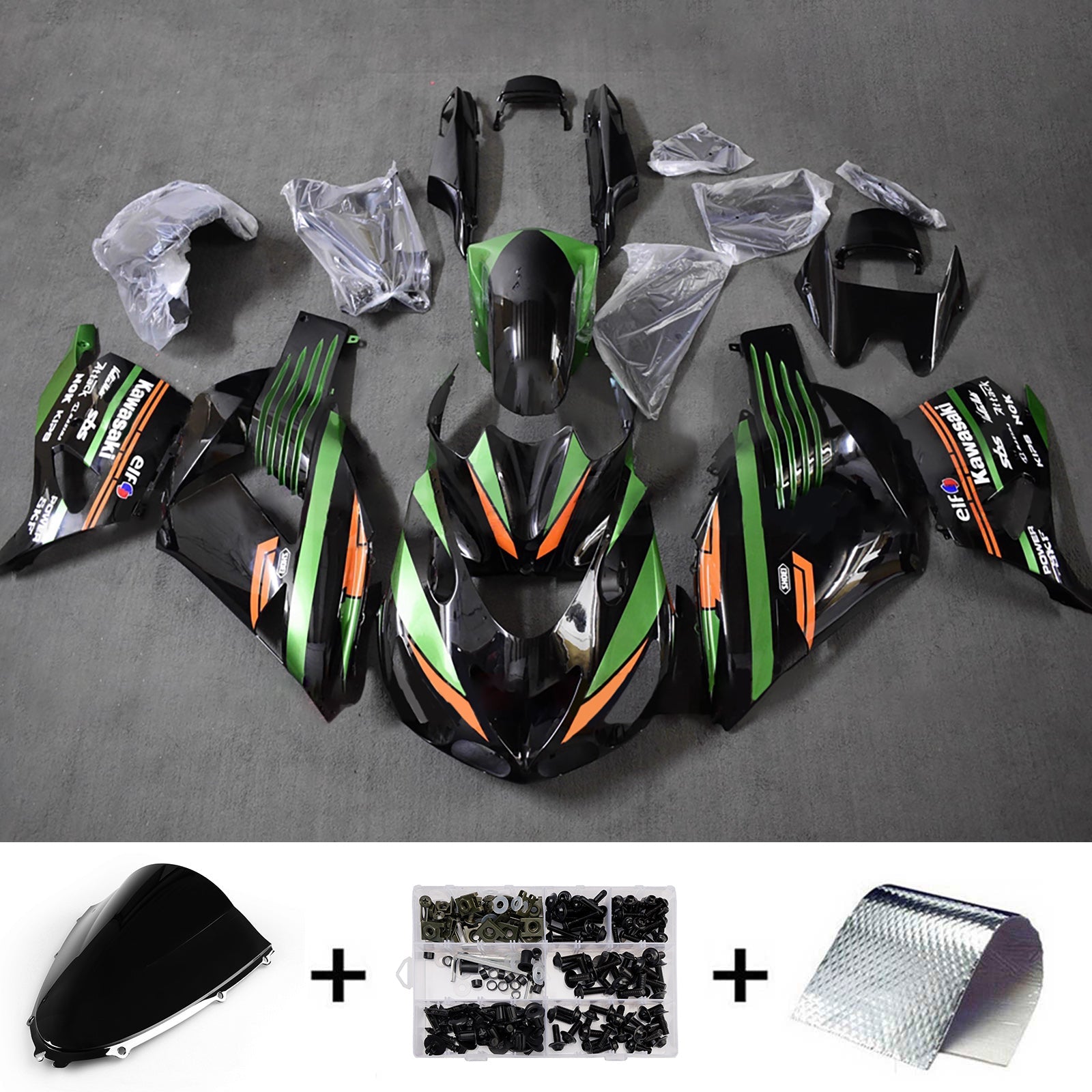 Injection Fairing Kit Bodywork fit For Kawasaki ZX14R ZZR1400 2012-2026