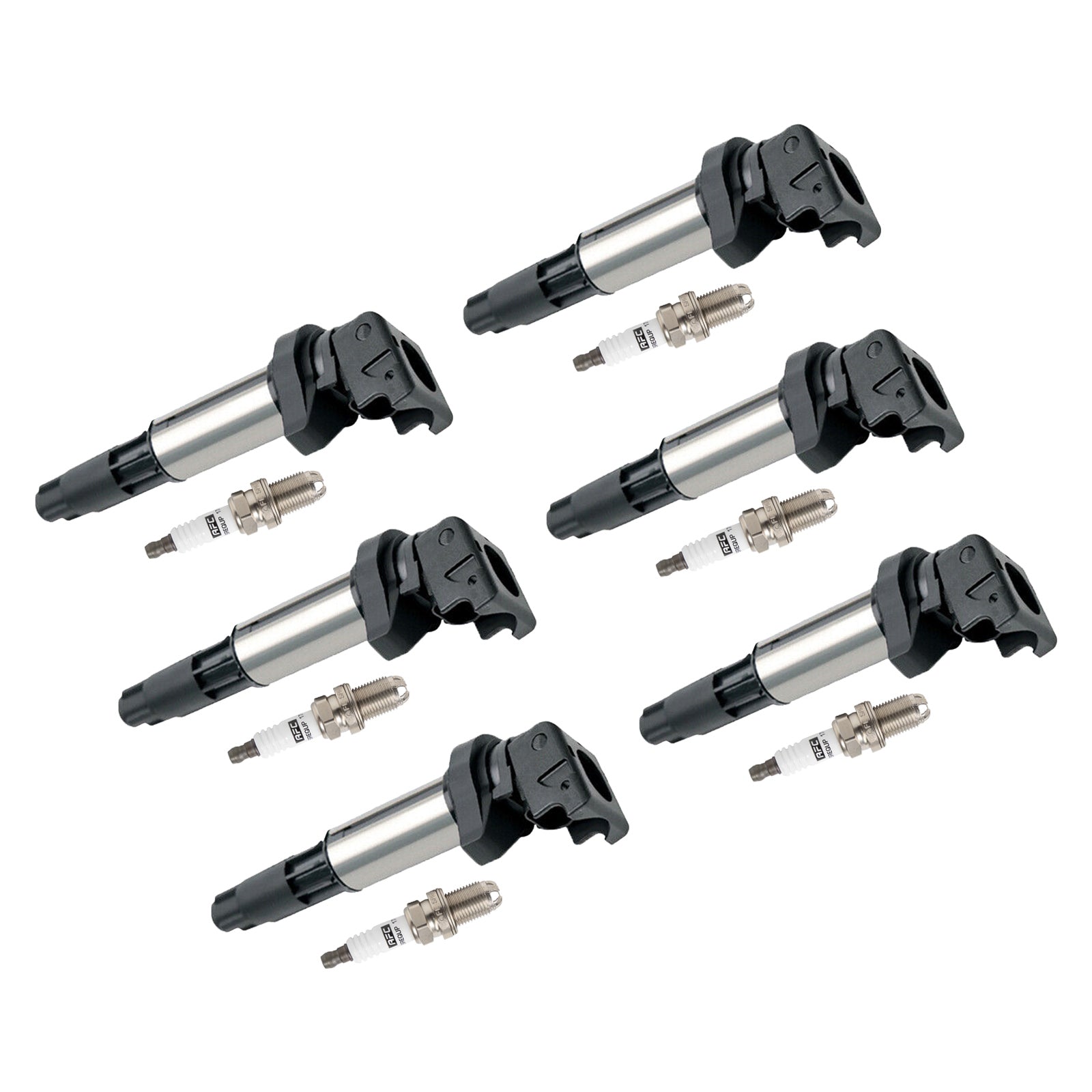 2008-2013 BMW 128i E87 I6 3.0L Petrol 6x Ignition Coil+Spark Plug UF515 UF522 12130390064