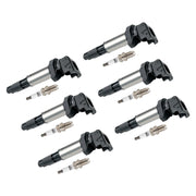 2006-2011 BMW 323i E90 I6 2.5L Petrol 6x Ignition Coil+Spark Plug UF515 UF522 12130390064