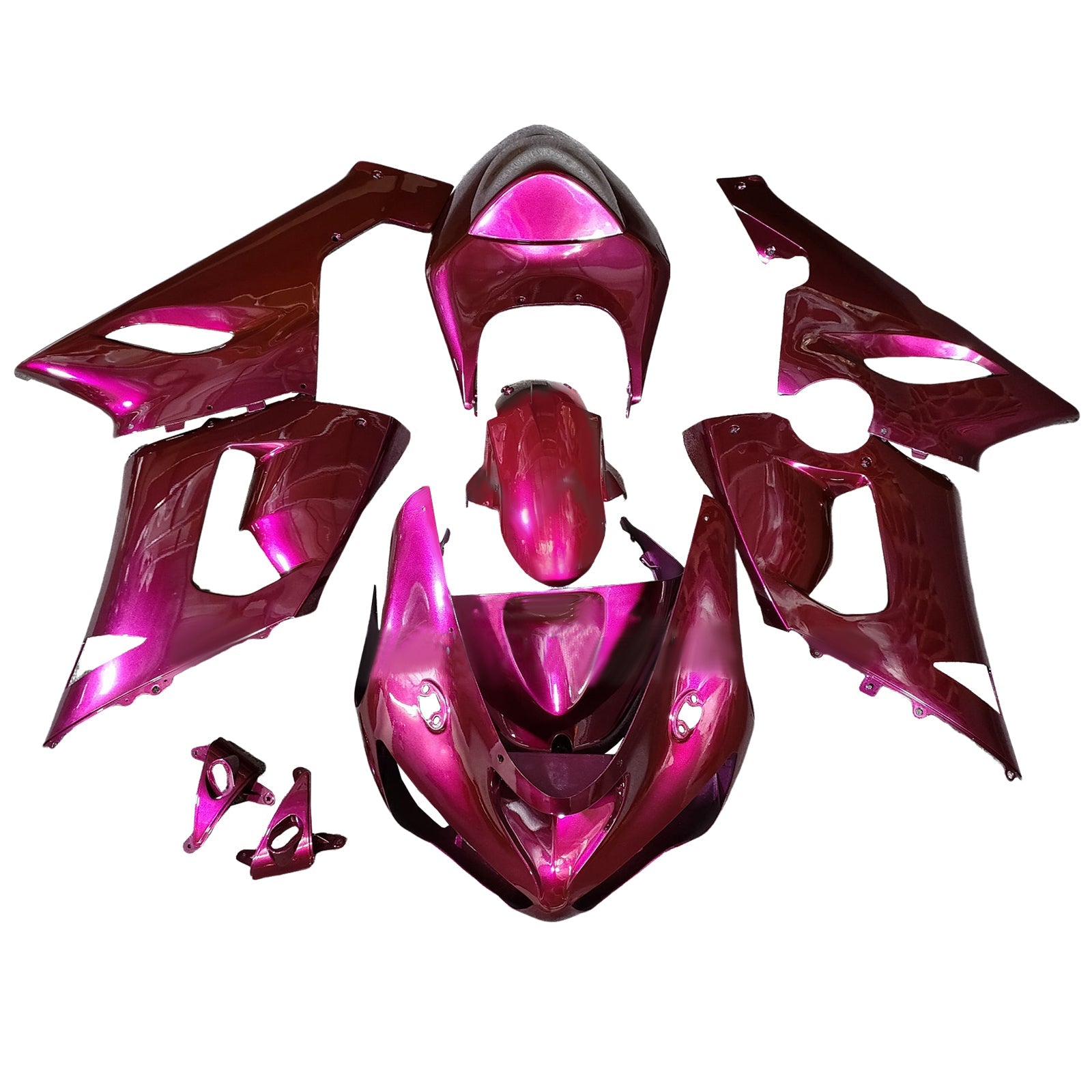 Injection Fairing Kit Bodywork Plastic ABS fit For Kawasaki ZX6R 636 2005-2006