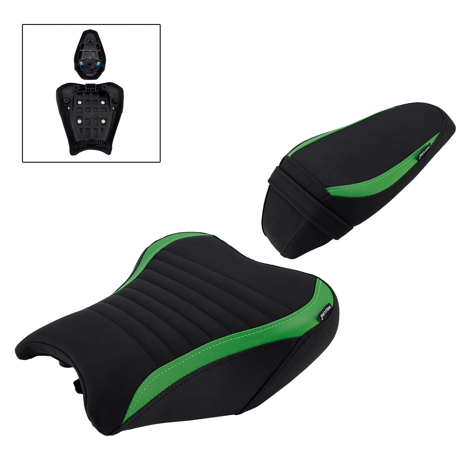 2017-2024 For Kawasaki Ninja Z900 Complete Cushion Rider Passenger Seat Black