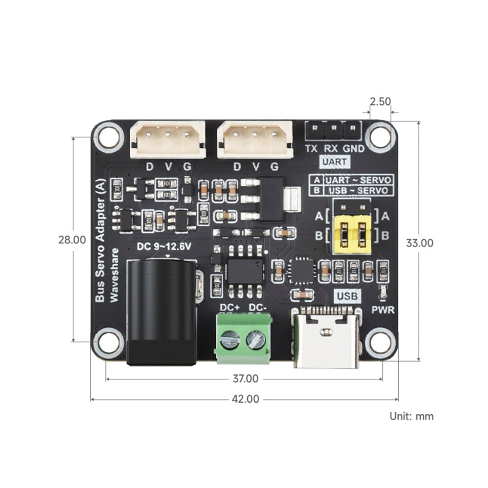 Raspberry Pi Serial Bus Servo Driver Board Module USB/UART Communication ESP32