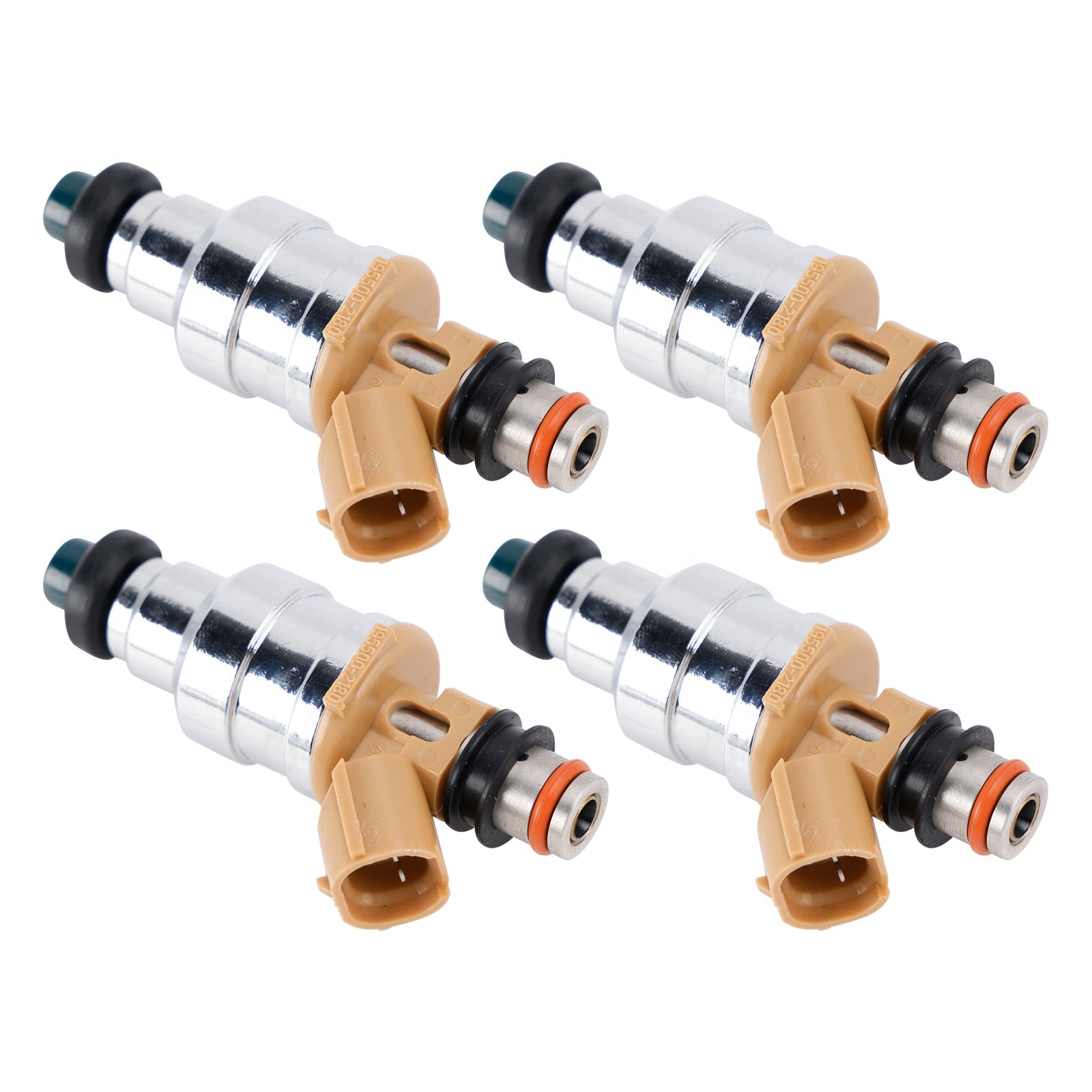 1988-1989 Mazda MX-6 DX/LX Coupe 2-Door 2.2L 4Pcs Fuel Injector 1955001280