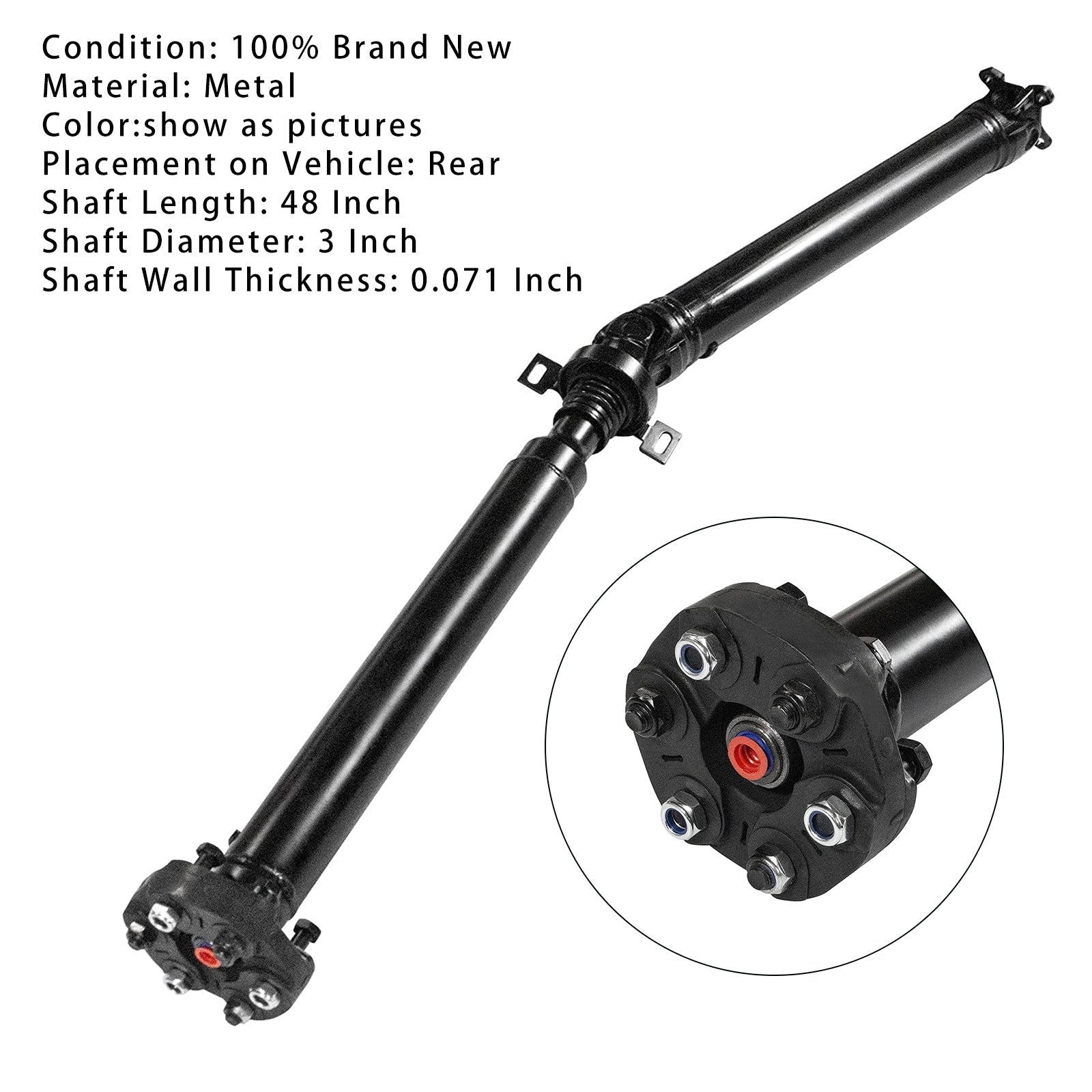 2001-2005 BMW 330xi E46 L6 3.0L Sedan Rear Driveshaft Prop Shaft Assembly 26117502959 936-597
