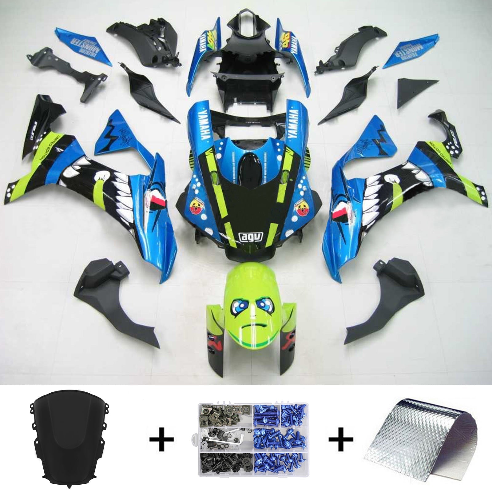 2020-2025 Yamaha YZF R1 Injection Fairing Kit Bodywork Plastic ABS #101