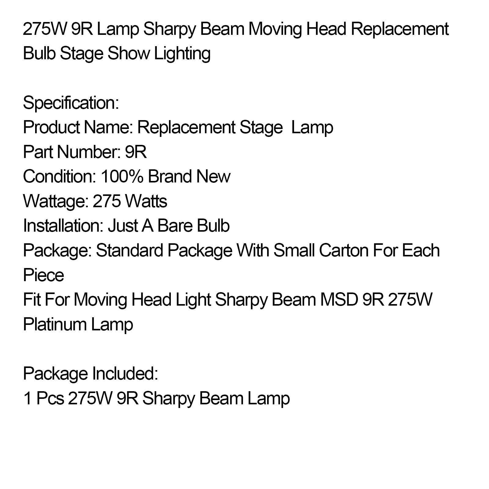 MSD 20R 440W Lamp Sharpy Beam Moving Head Replacement Bulb Stage Show Lighting