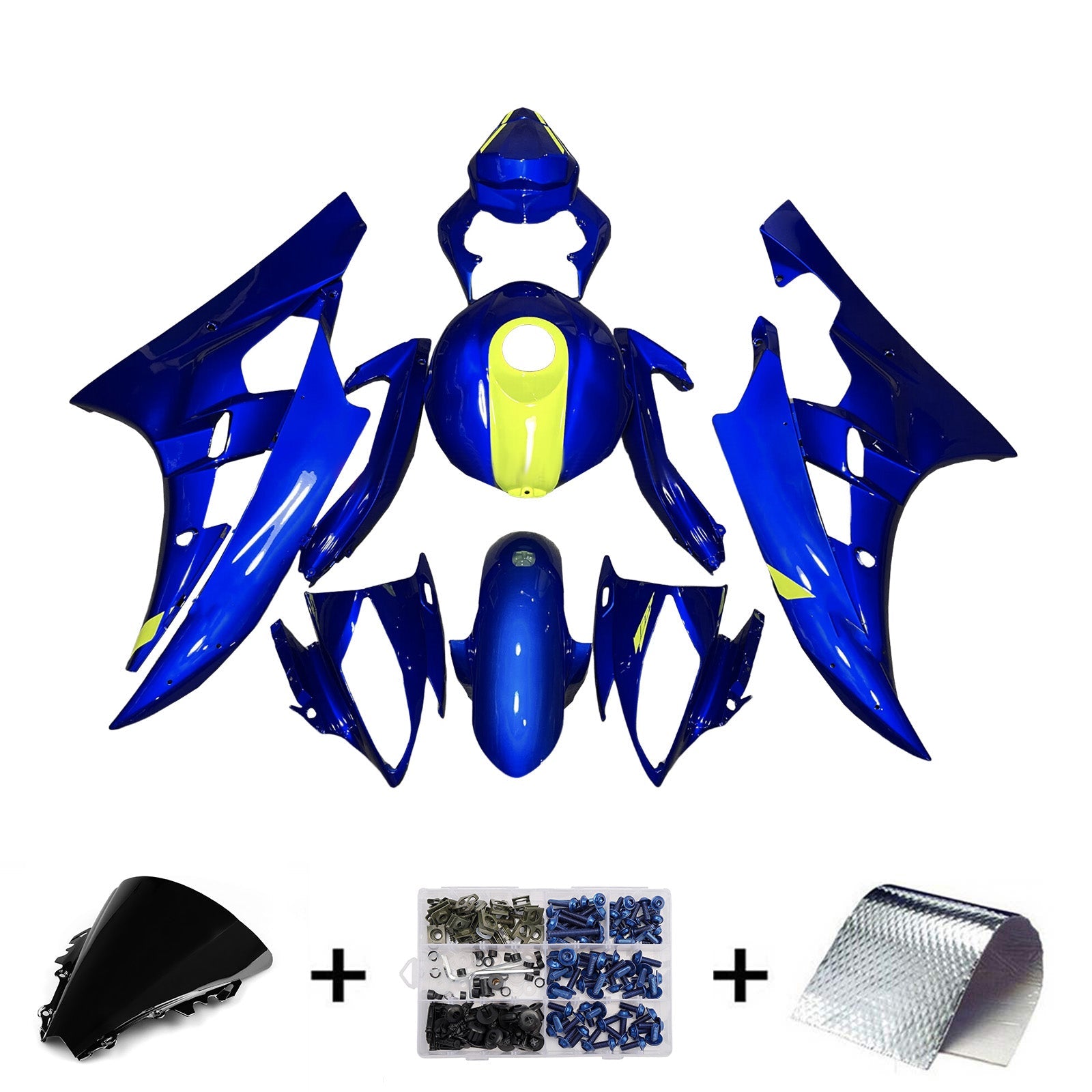 Injection Fairing Kit Bodywork Plastic ABS For Yamaha YZFR6 YZF-R6 2006-2007
