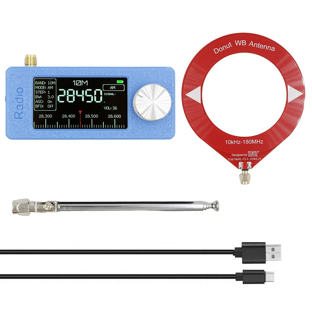 SI4732 Portable Radio 0.5-108MHz LSB AM FM Mini Pocket All-Band Radio Receiver