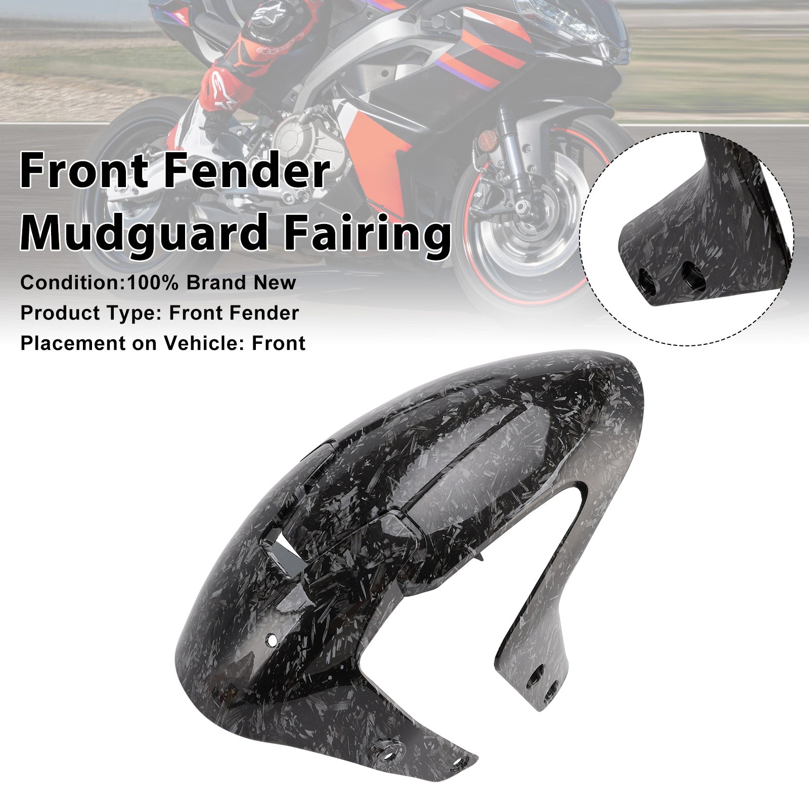 2024-2025 Aprilia RS457 RS 457 Front Fender Mudguard Fairing