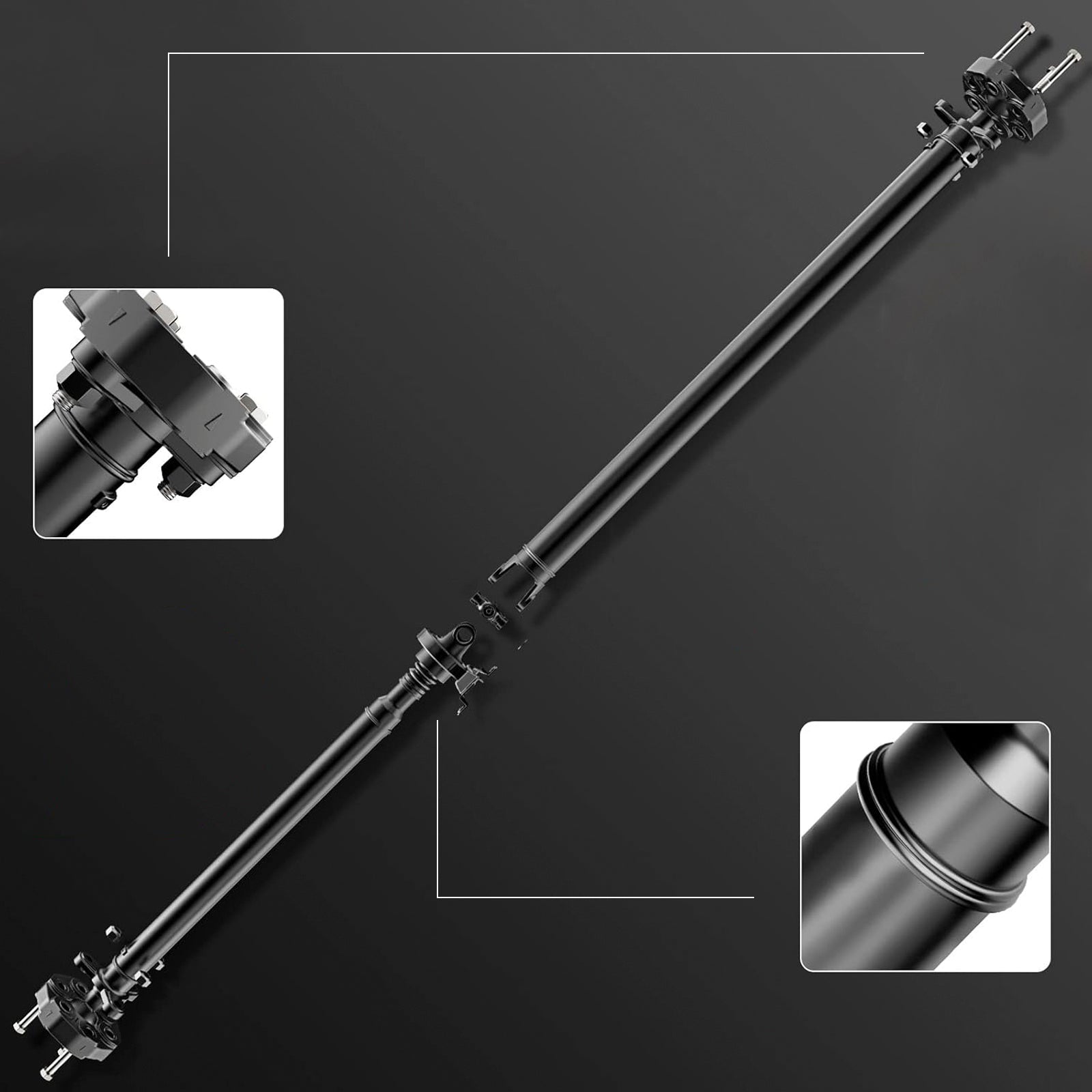 Rear Driveshaft Prop Shaft Assembly 26107589129 For BMW X5 2011-2018