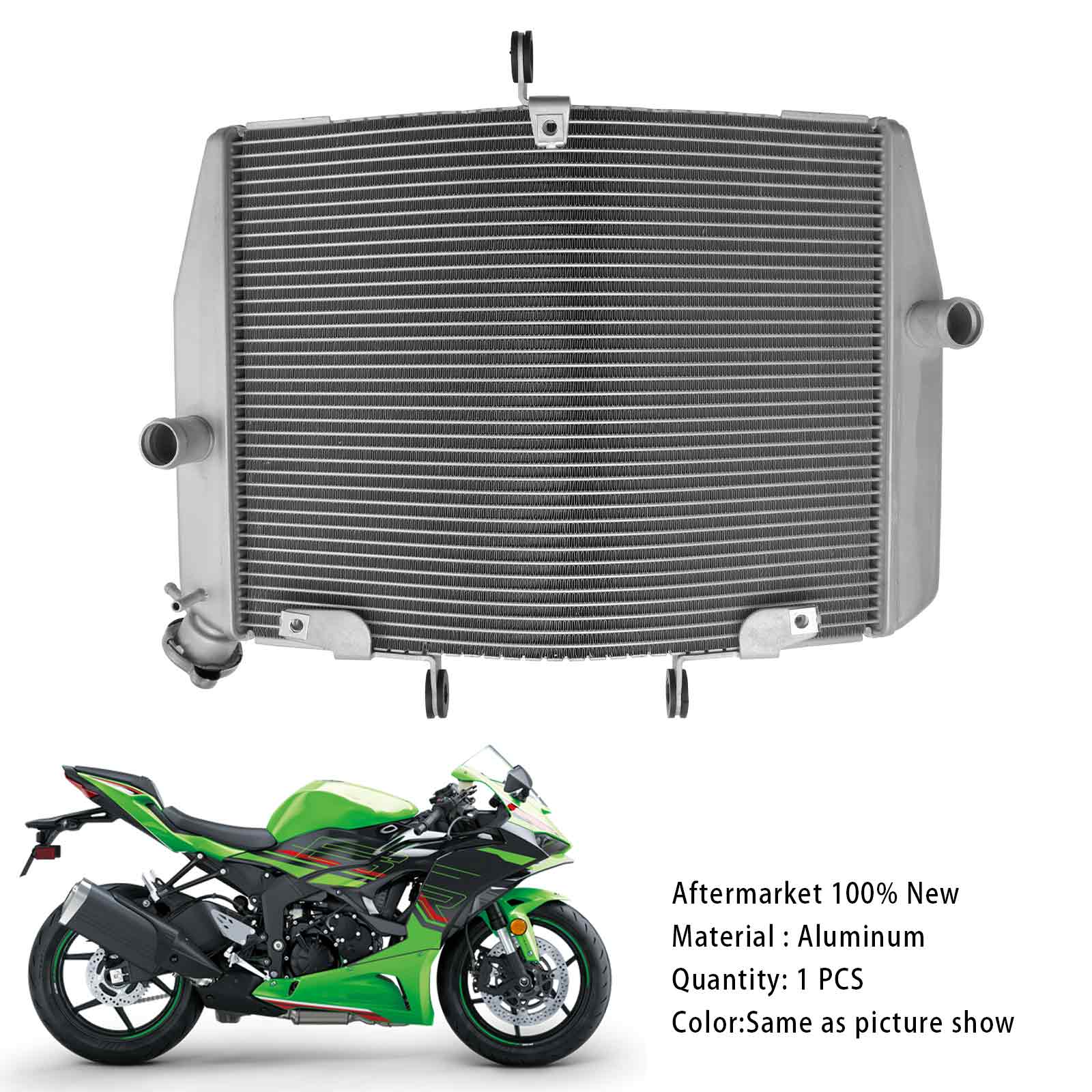 2024-2025 Kawasaki ZX-6R ZX636 Radiator Cooling Engine Cooler