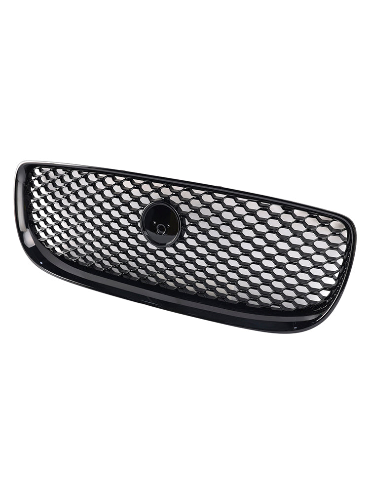 2015-2018 Jaguar XE Pre-Facelift Gloss Black Honeycomb Front Bumper Grille Grill