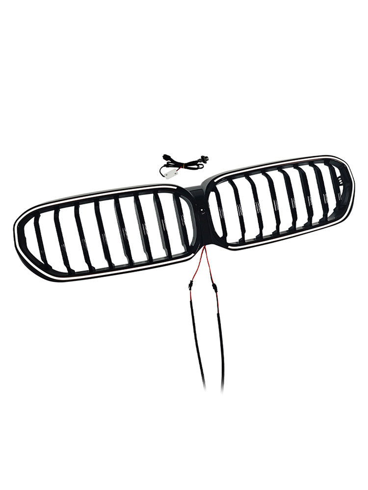 2021-2024 Fit BMW 5 Series G30 G38 Gloss Black Front Kidney Grill Grille