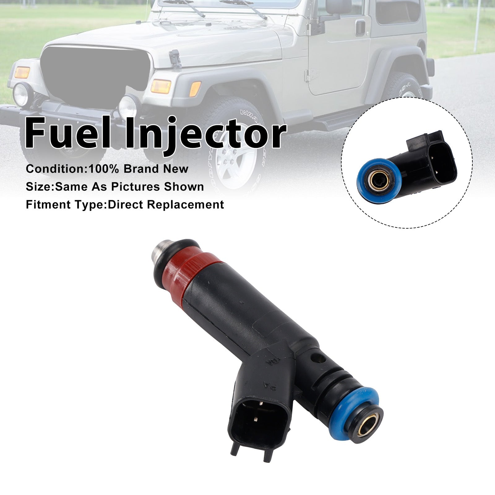 1Pcs Fuel Injector For Jeep TJ 2005-2006 Wrangler 2005-2006 53013690AA