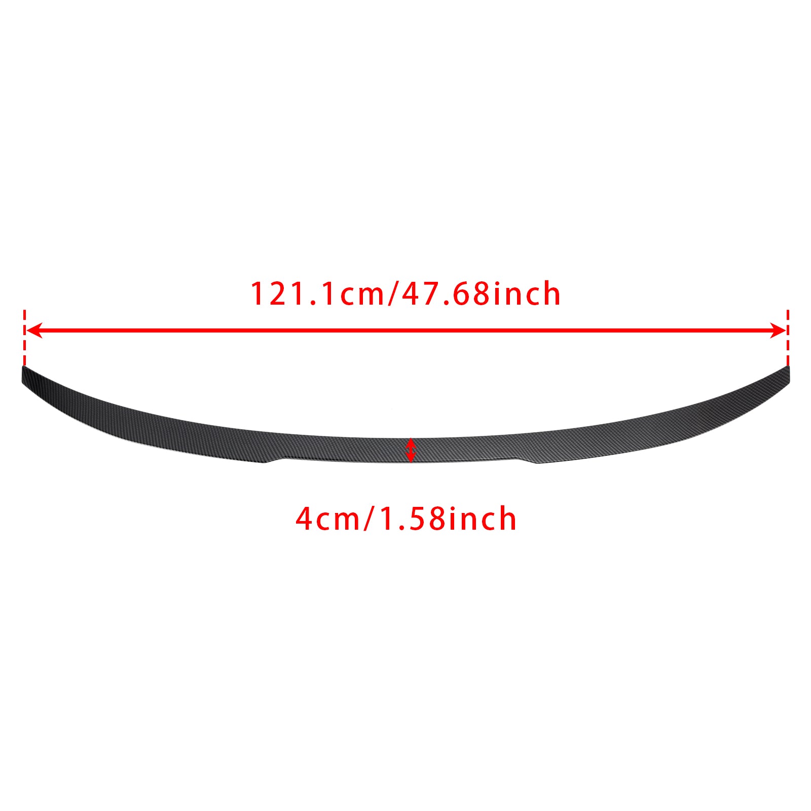 2020-ON BMW 4 Series G22 Coupe Model Carbon Fiber Look Rear Spoiler