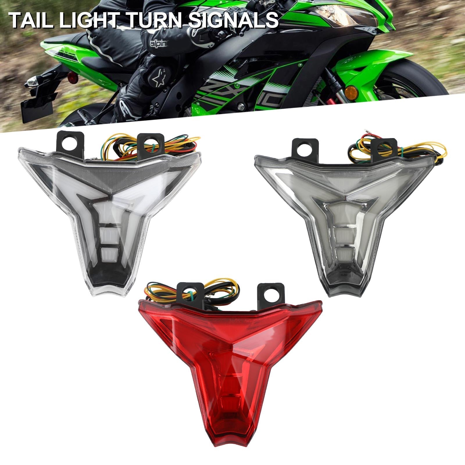 2019-2022 Kawasaki Ninja ZX-6R Integrated Tail Light Turn Signal Generic