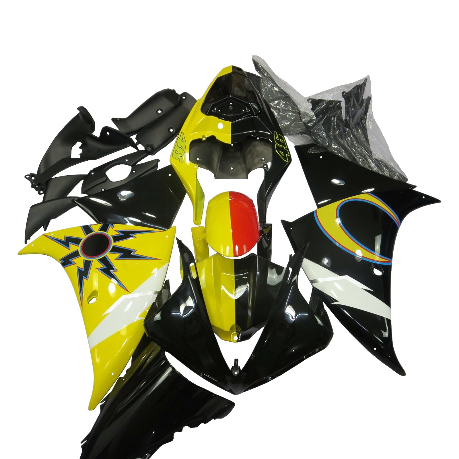 Injection Fairing Kit Bodywork Plastic ABS For Yamaha YZFR1 YZF-R1 2012-2014