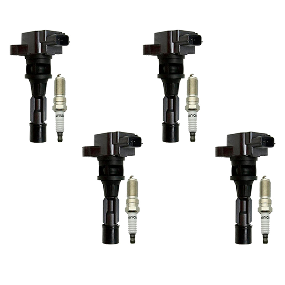 2009-2010 Mazda 3 Sport L4 2.0L 4x Ignition Coils +Spark Plugs UF540