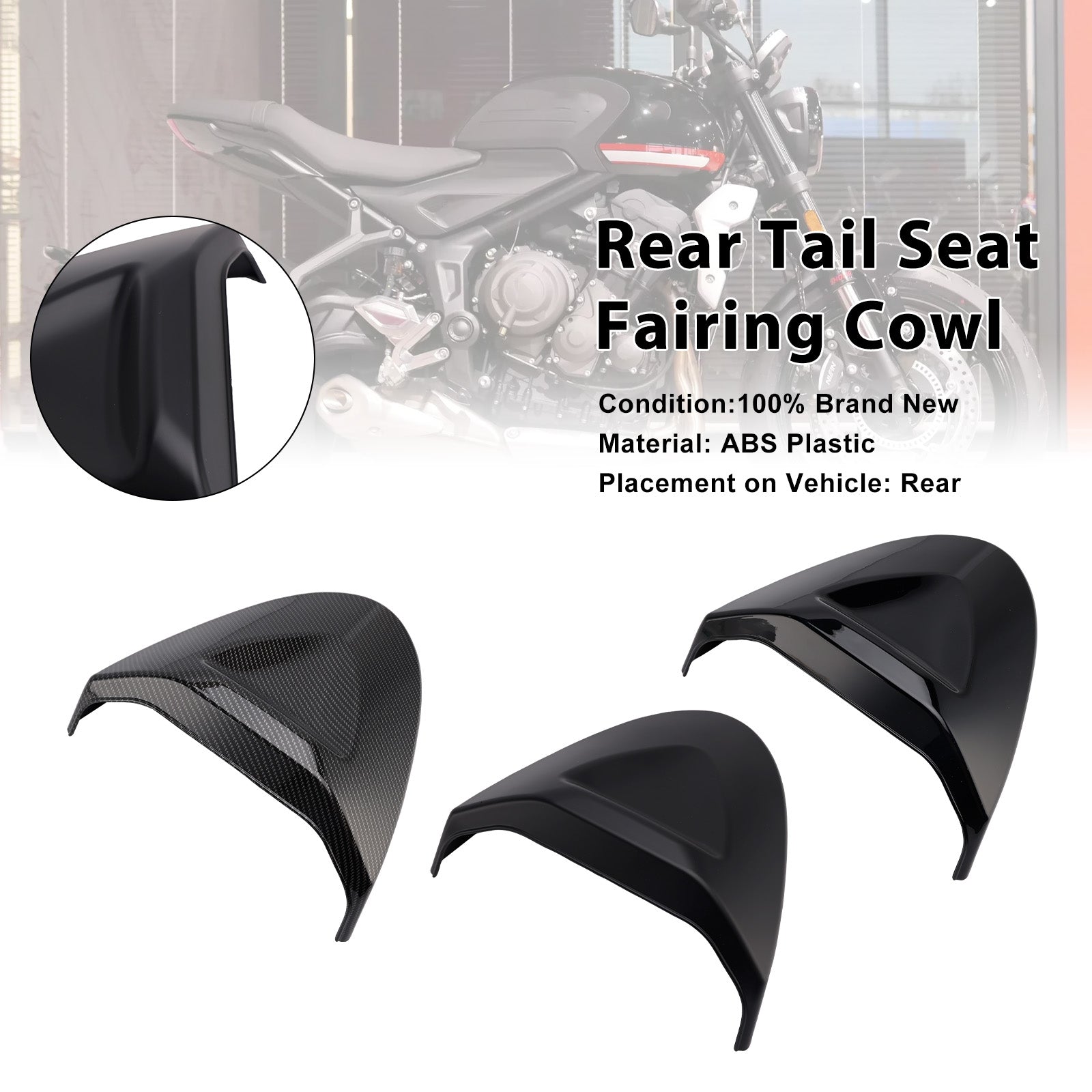 Rear Tail Seat Fairing Cowl Cover For Trident 660 2022-2025