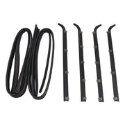 4PCS Door Window Seal Belt Weatherstrip+2PCS Seal Kit Fit For Ford F150 F250 F350