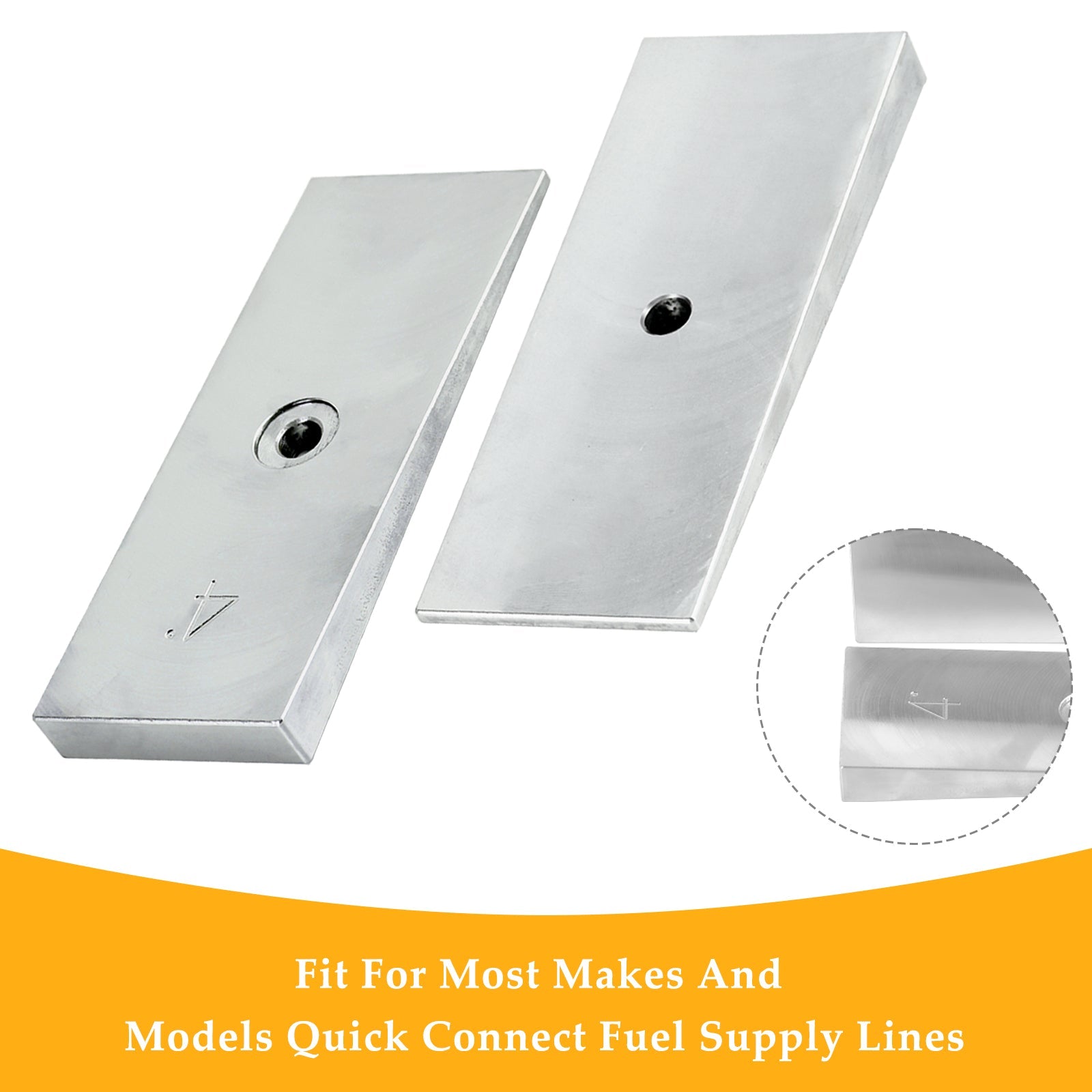 2PCS 2" Wide 4°Degree Steel Leaf Spring Degree Shims