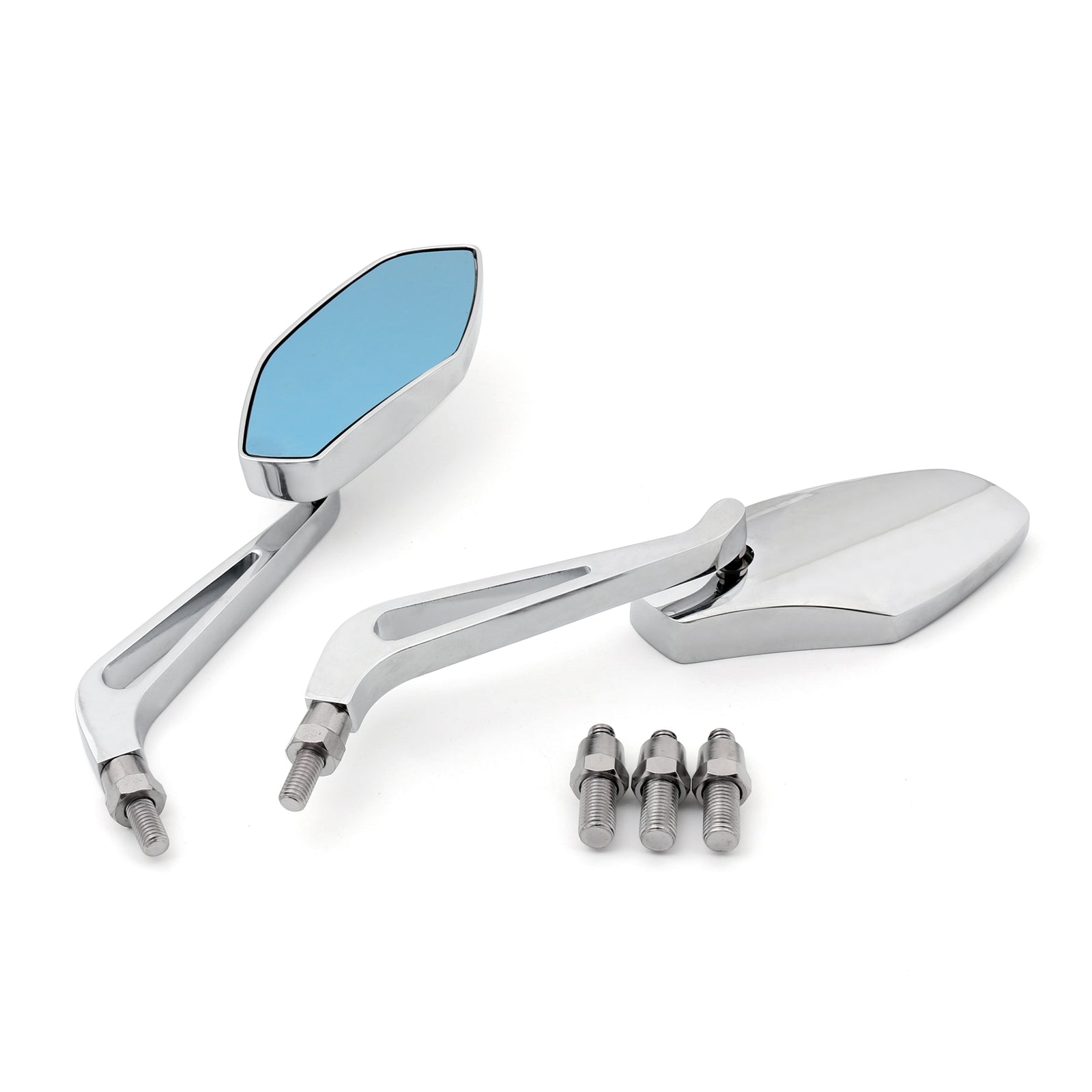 Harley 8mm 10mm Universal Motorcycle Cruiser Side Rear View Mirrors
