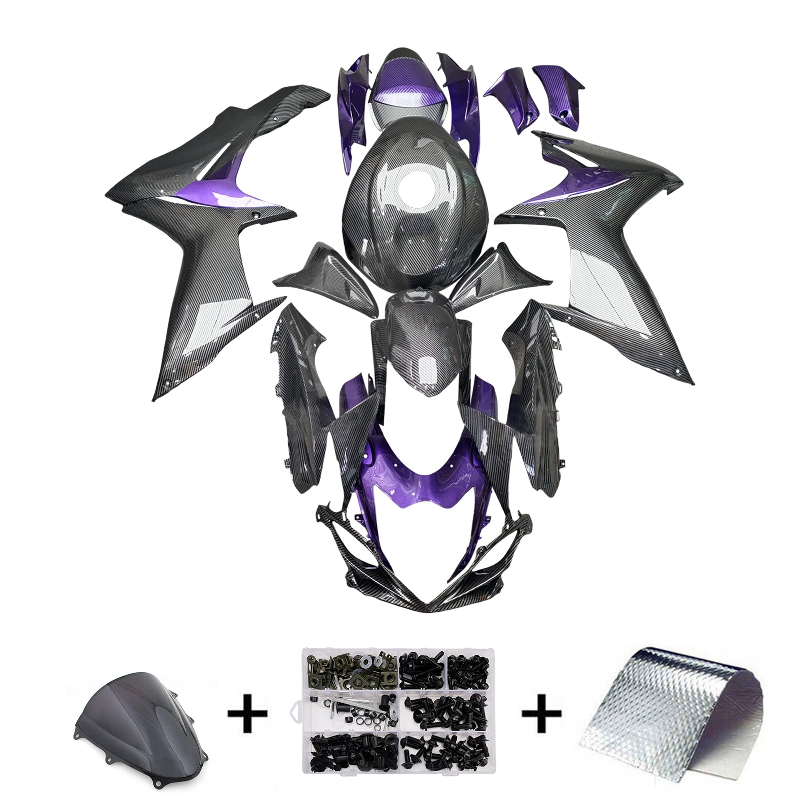 Injection Fairing Kit Bodywork Plastic ABS For Suzuki GSXR 600/750 2011-2025 K11