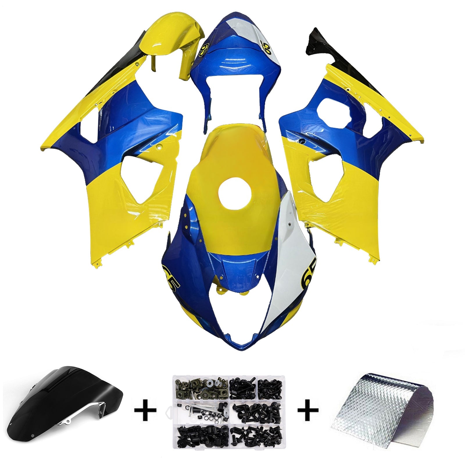 Injection Fairing Kit Bodywork Plastic ABS For Suzuki GSXR1000 2003-2004 K3