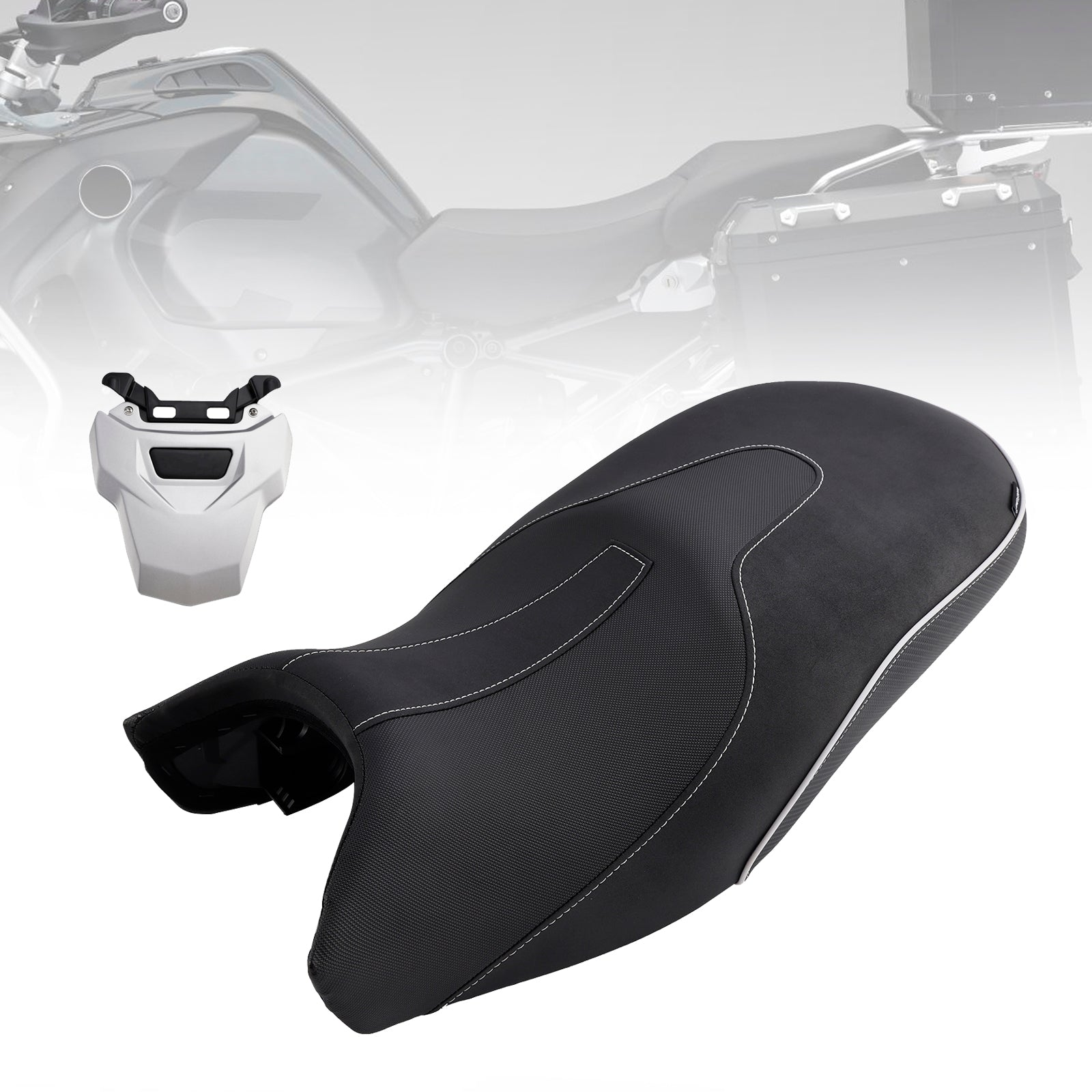 2018-2023 BMW R1250GS/ADV Rider Passenger Seat Front Rear Cushion Black