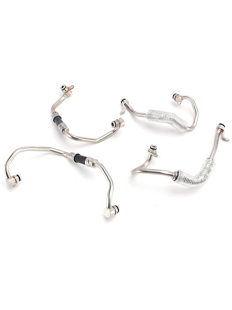 2007-2008 For BMW 335xi 4PCS Turbo Charger Coolant Hose Line Kit 11537558899