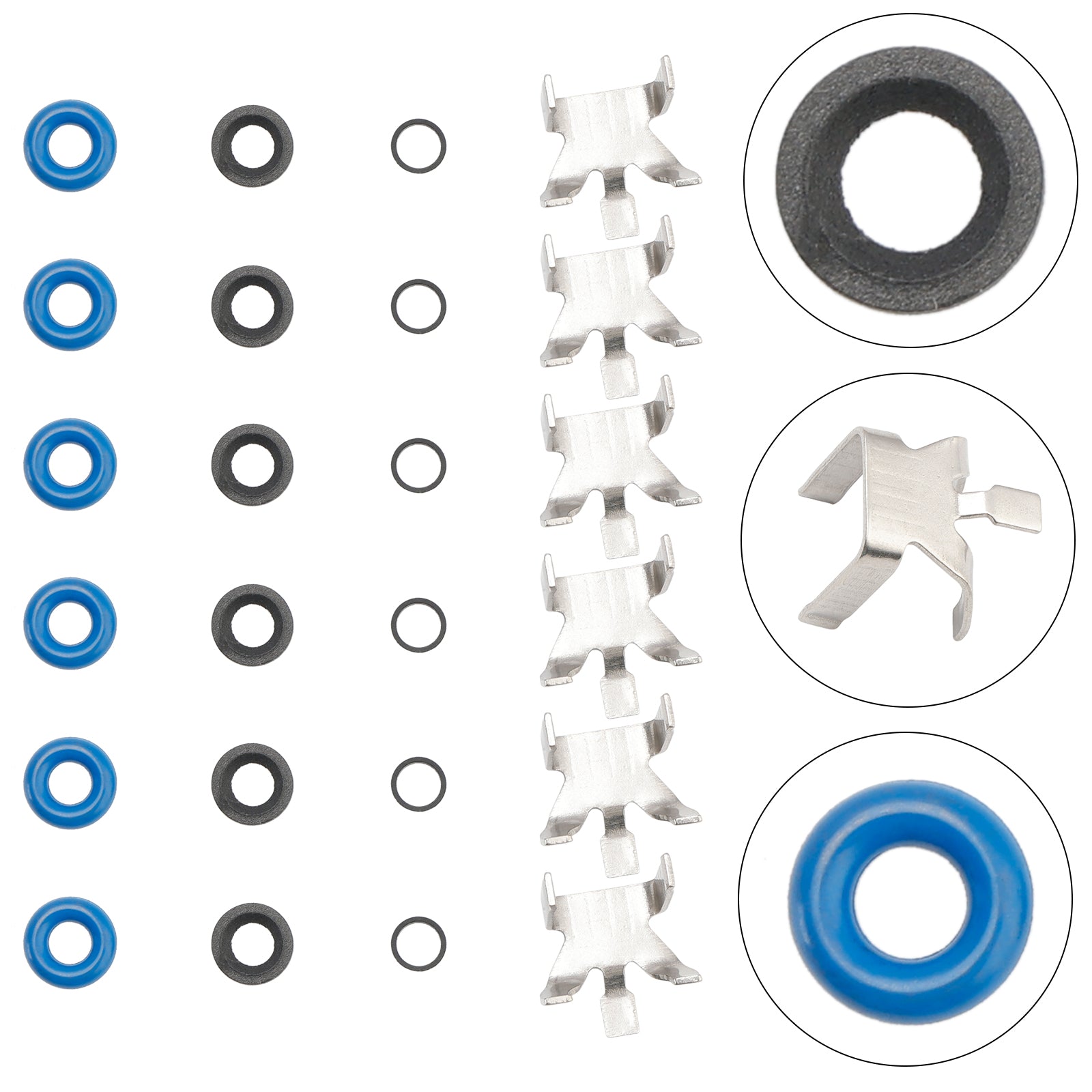 2011-2016 Ford F150 3.5L Turbo EcoBoost 6PCS Fuel Injector Repair Seal Kit