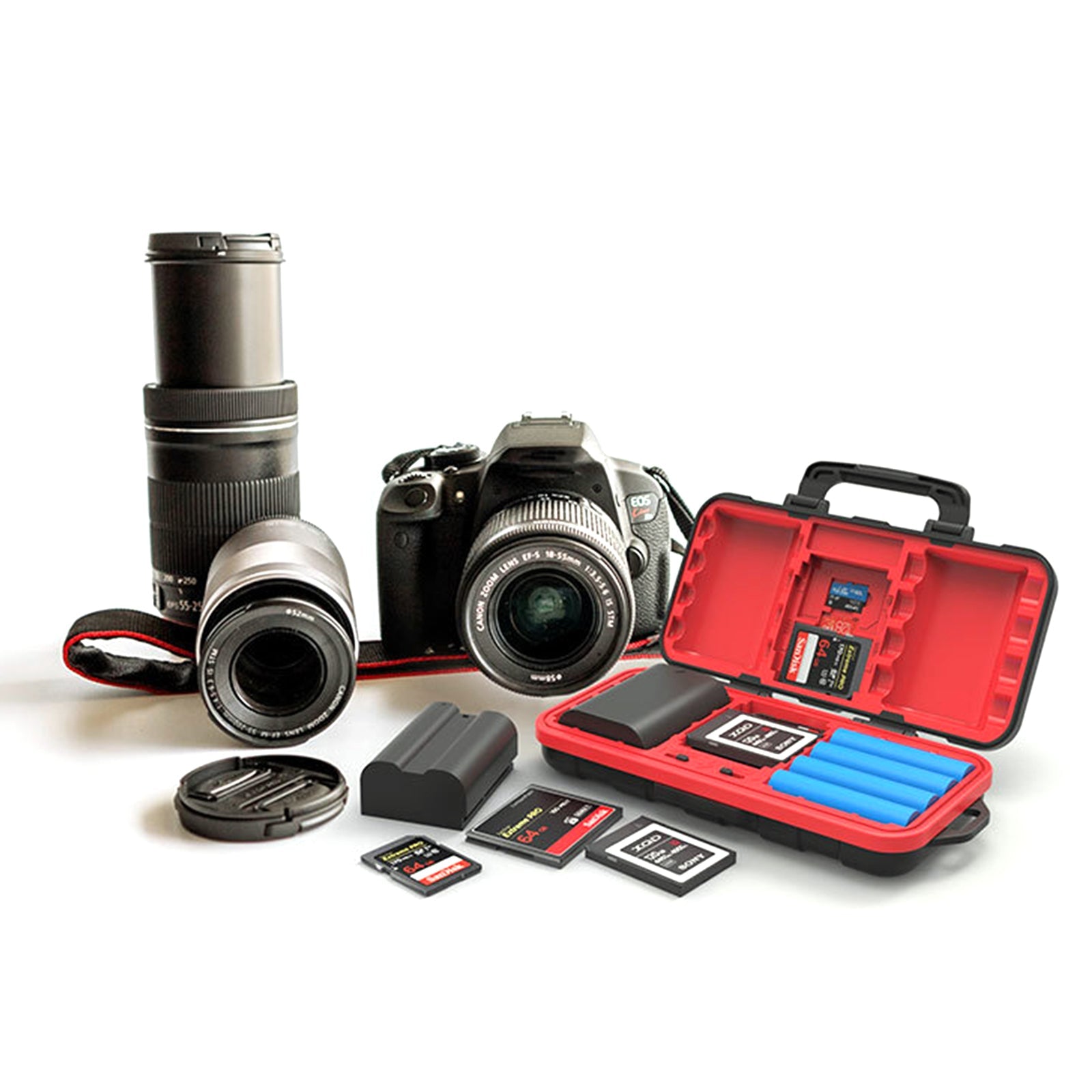 Camera Memory Card Protective Box Camera Battery Box SD/TF Card Storage Box Set