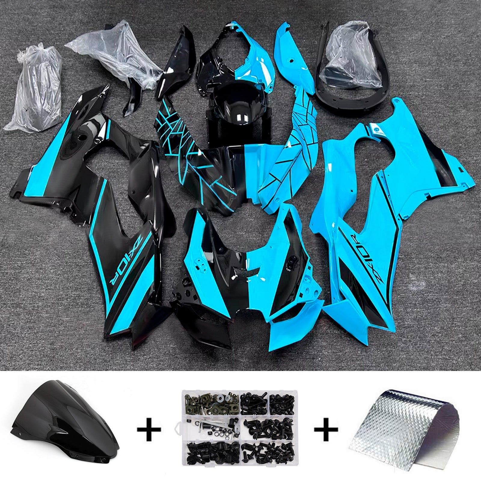 Injection Fairing Kit Bodywork ABS fit For Kawasaki ZX-10R ZX-10RR 2021-2025