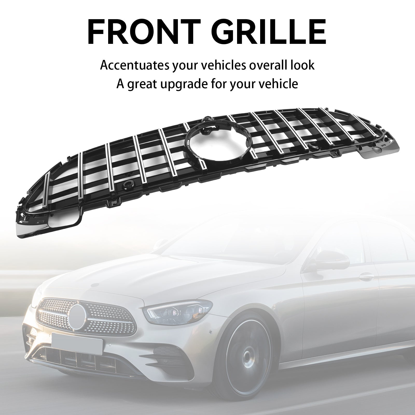 2022-2023 Mercedes Benz W206 GTR Style Front Bumper Grille Grill W/Camera
