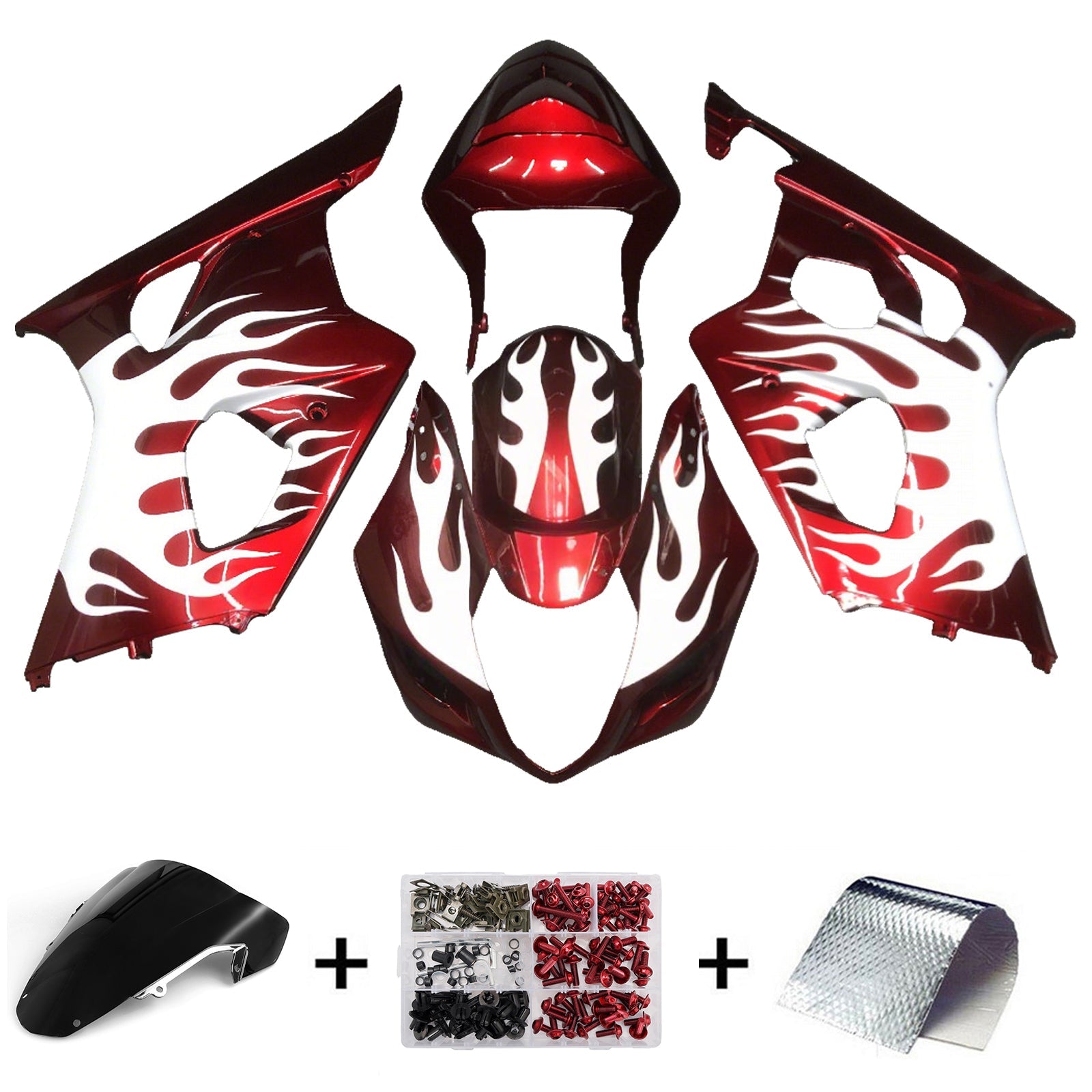 Injection Fairing Kit Bodywork Plastic ABS For Suzuki GSXR1000 2003-2004 K3