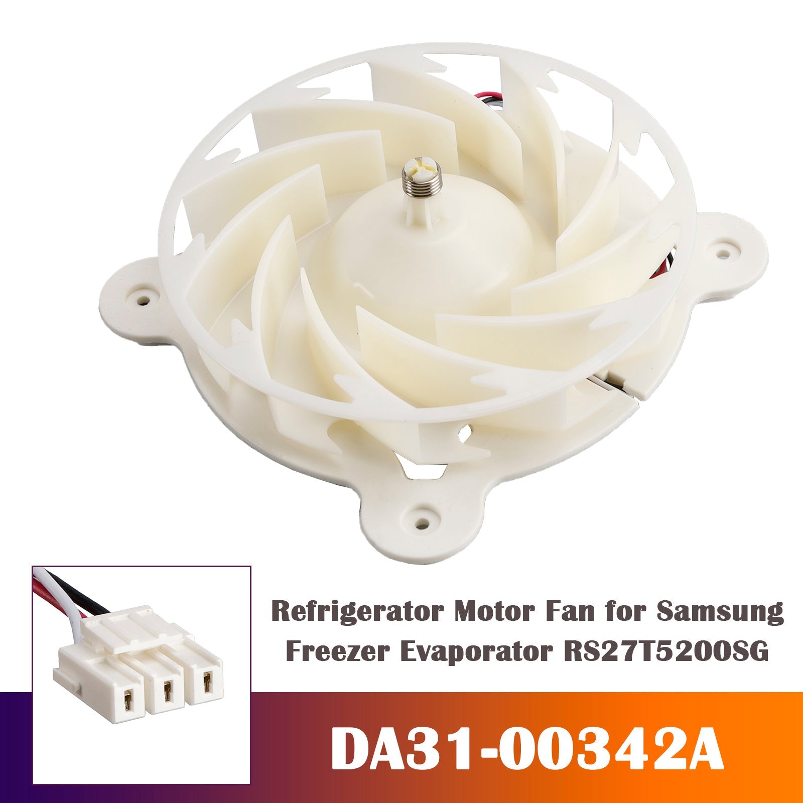 DA31-00342A Refrigerator Motor Fan for Samsung Freezer Evaporator RS27T5200SG