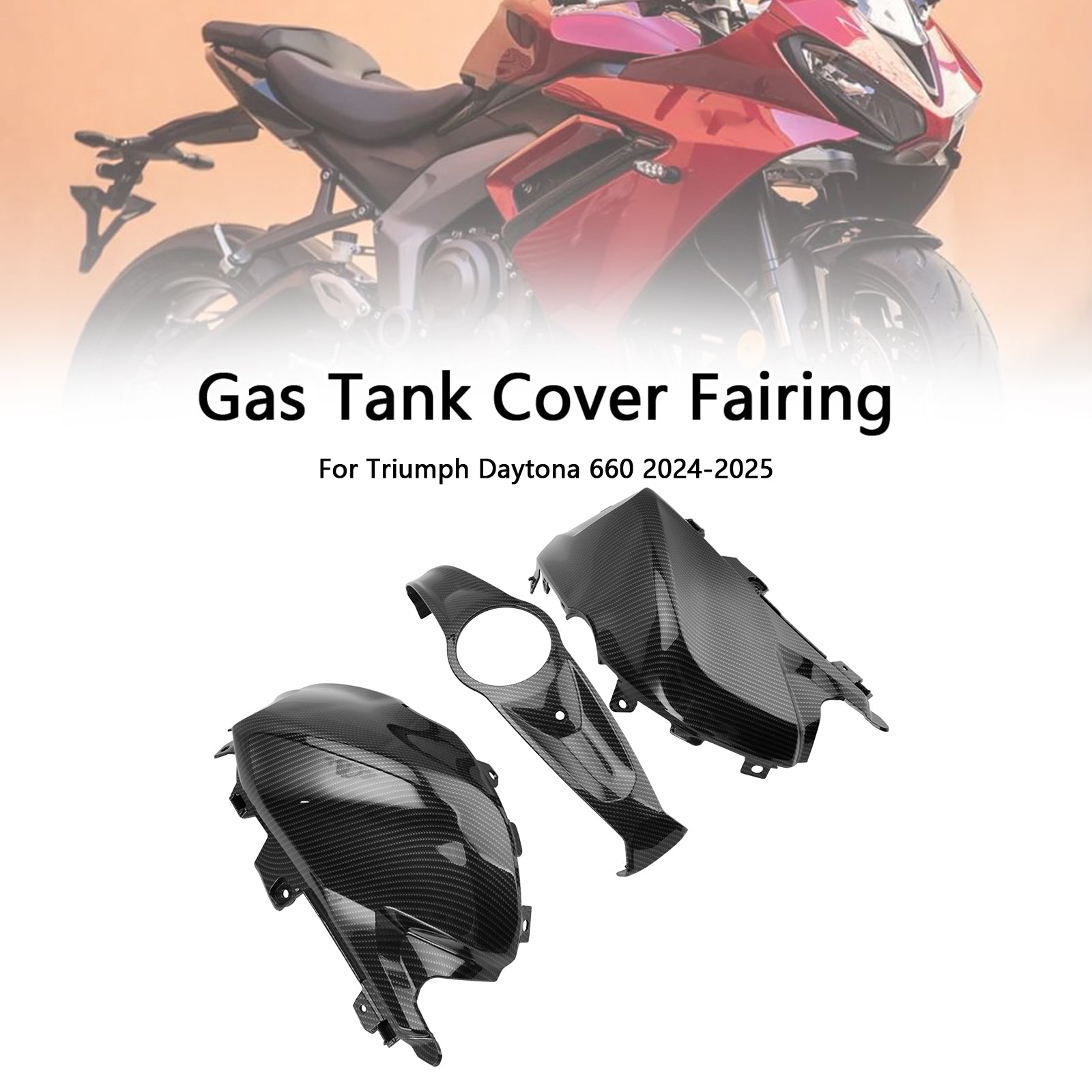 2024-2025 Daytona 660 Gas Tank Cover Guard Fairing Protector