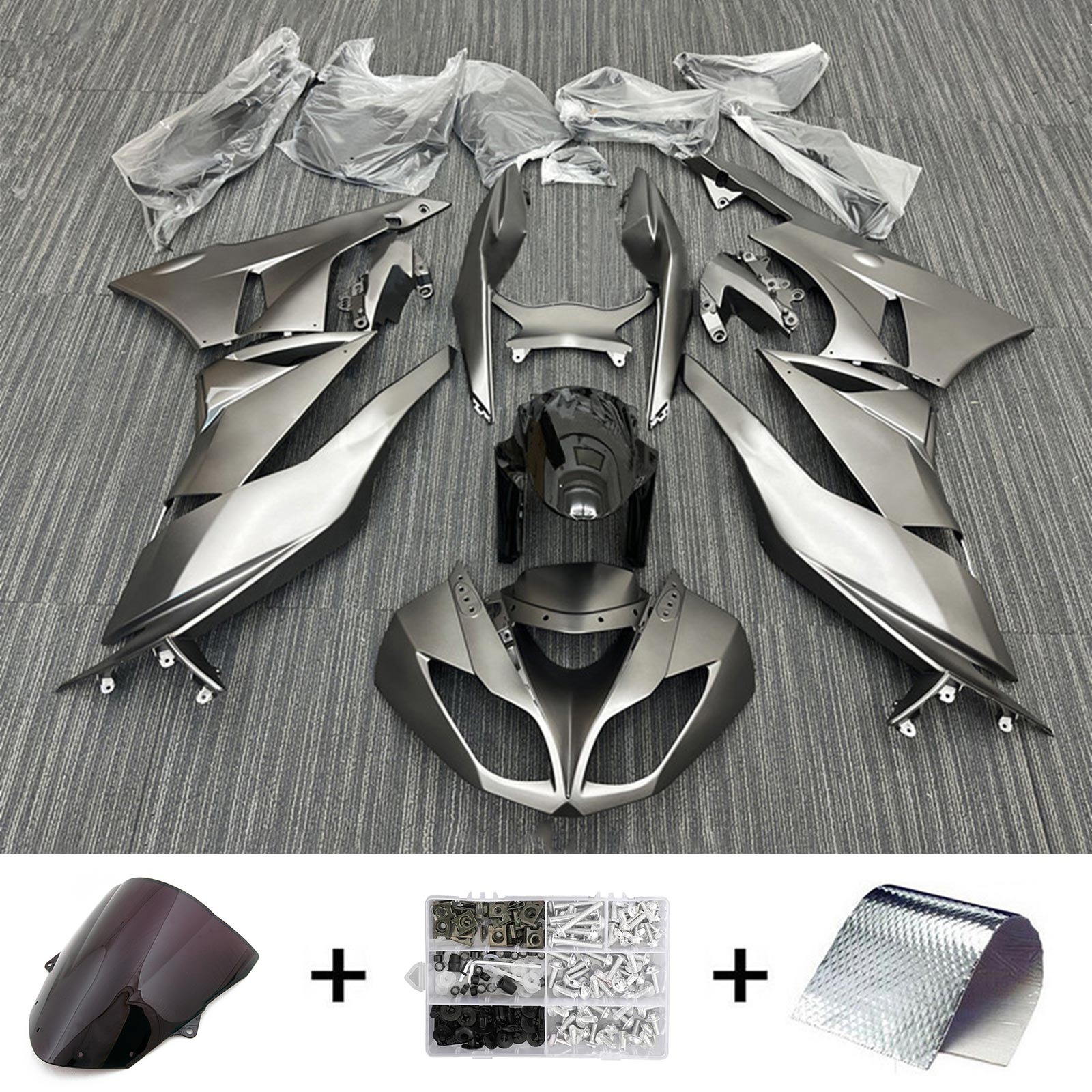 2009-2012 Kawasaki ZX6R 636 Fairing Kit Bodywork Plastic ABS