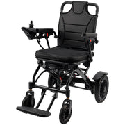 Lightweight Foldable Electric Wheelchair 25 Mile Range, 360° Joystick, 220 lb Capacity, Airline-Approved Battery, Portable Power Chair for Adults