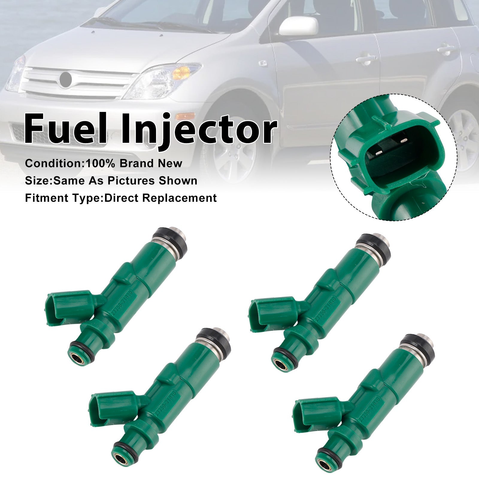 4Pcs Fuel Injector For Scion xA 04-06 For Toyota Echo 00-05 23250-21020