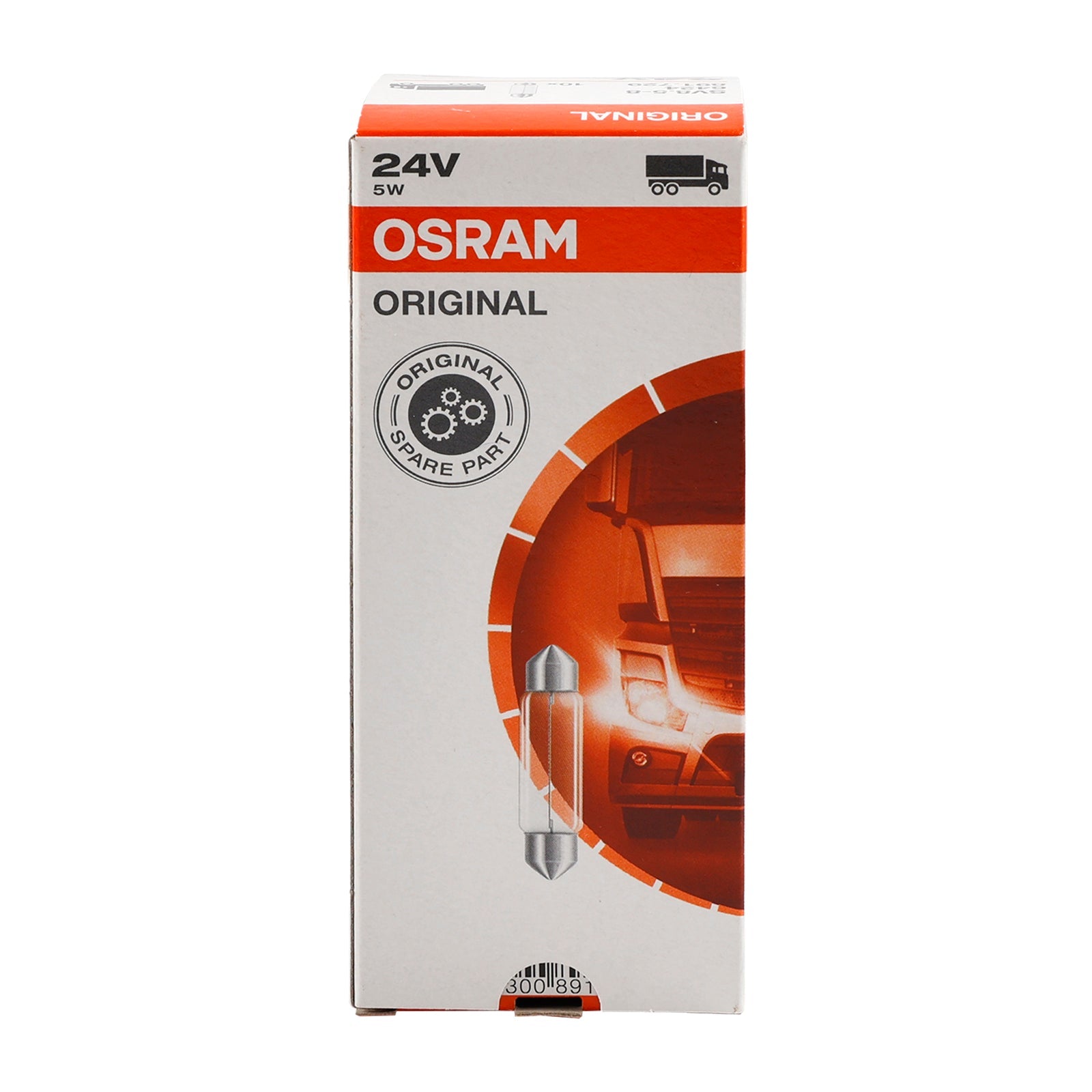 10PCS Car Light Tubular Lamp bulb C5W SV8.5 41MM 6424 24V 5W For OSRAM