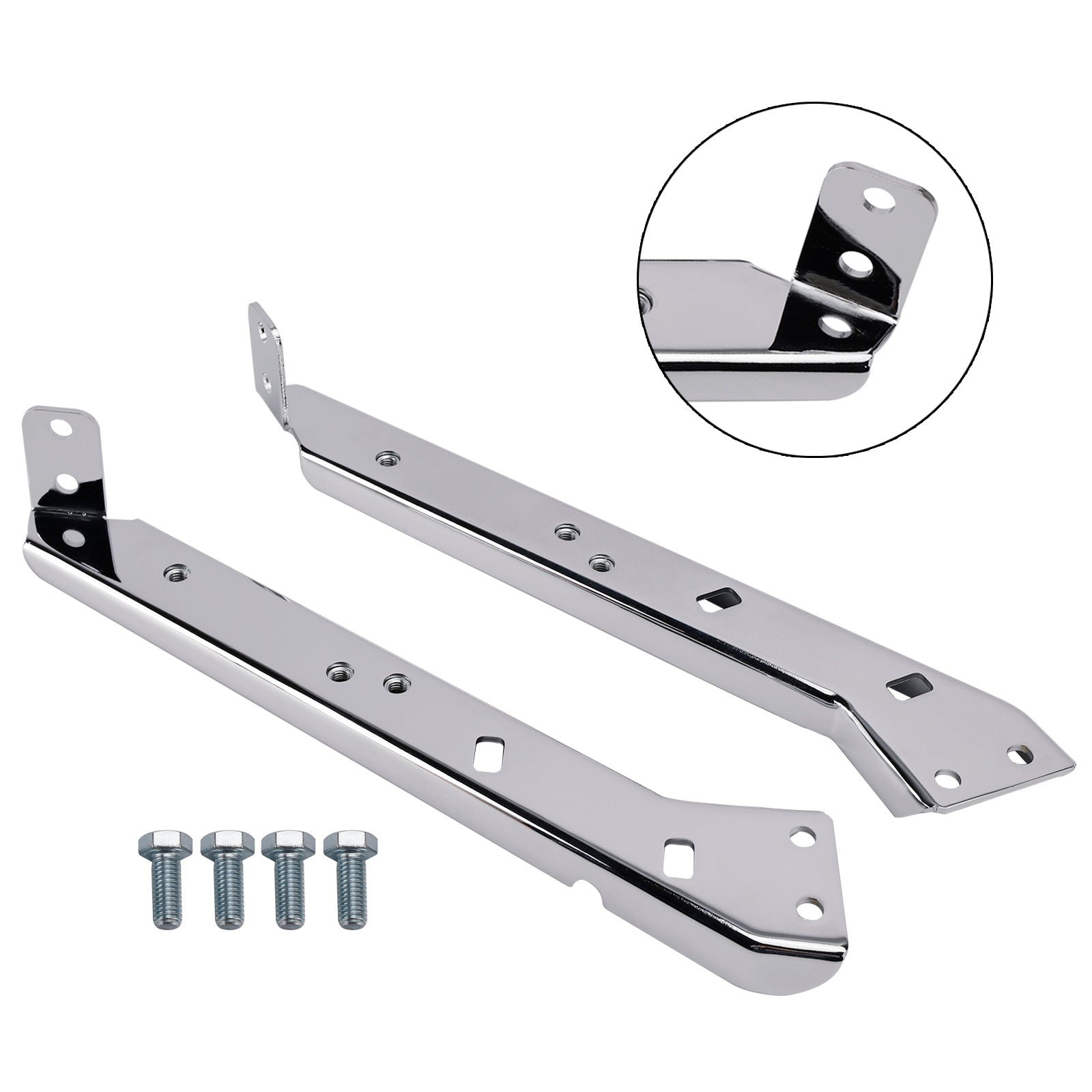 Pair Saddlebag Rail Support Holder 90718-79C For Touring Road Glide Flt 85-08