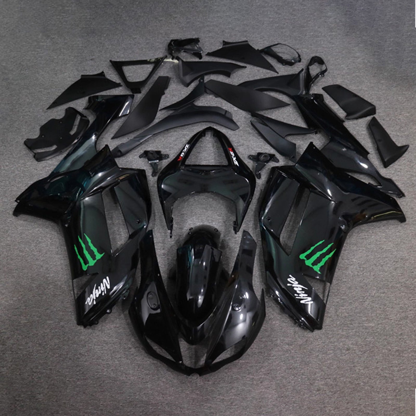 Injection Fairing Kit Bodywork Plastic ABS fit For Kawasaki ZX6R 636 2007-2008