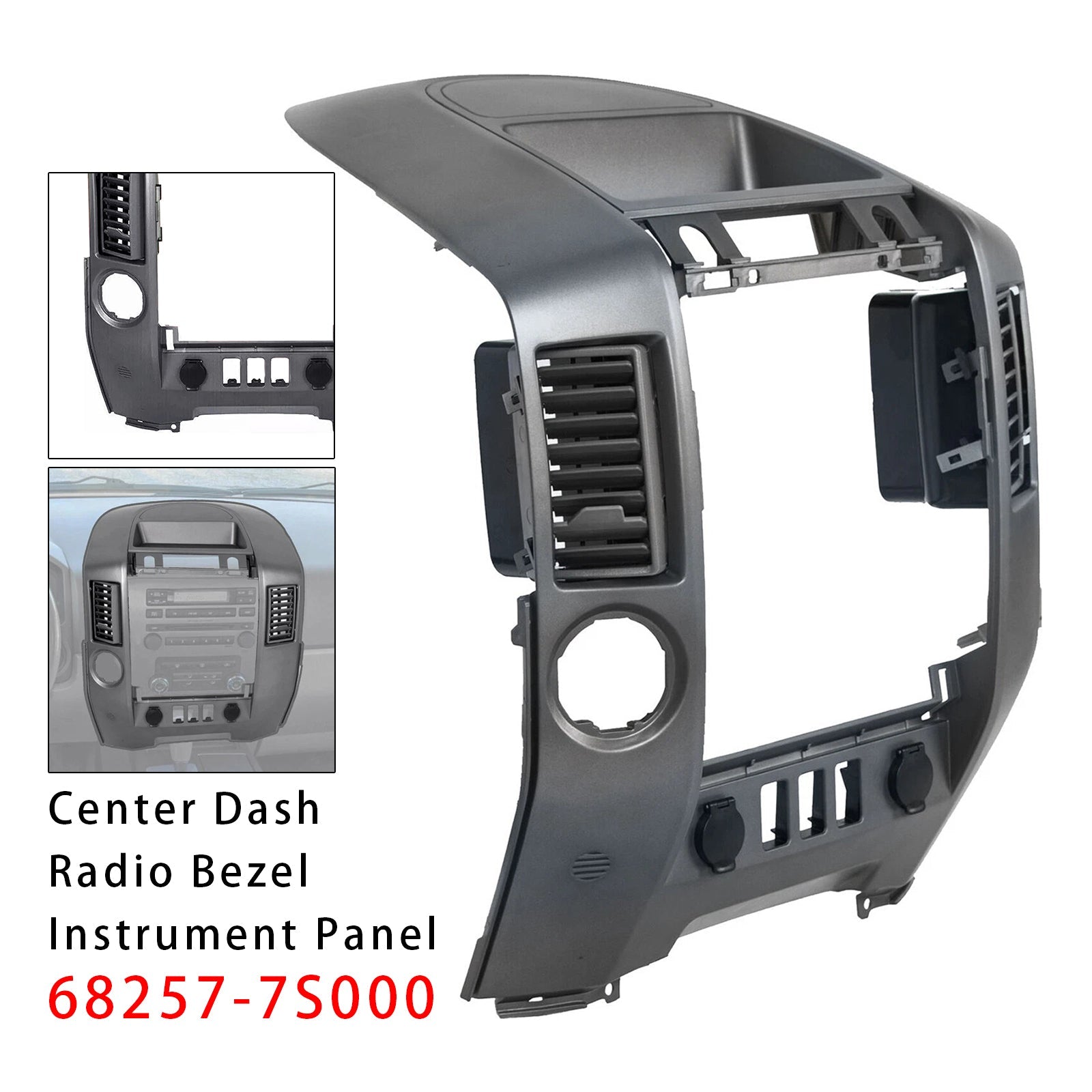 Center Dash Radio Bezel Instrument Panel For Nissan Titan Armada 2004-2006