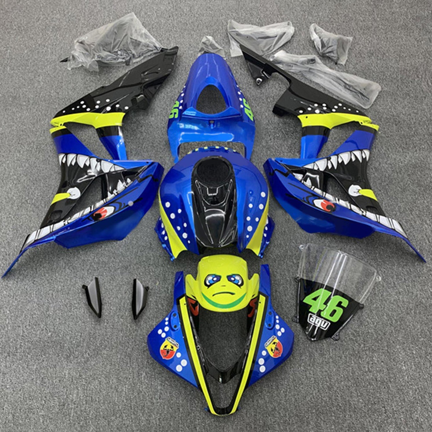2007-2008 Honda CBR600RR F5 Fairing Kit Bodywork Plastic ABS