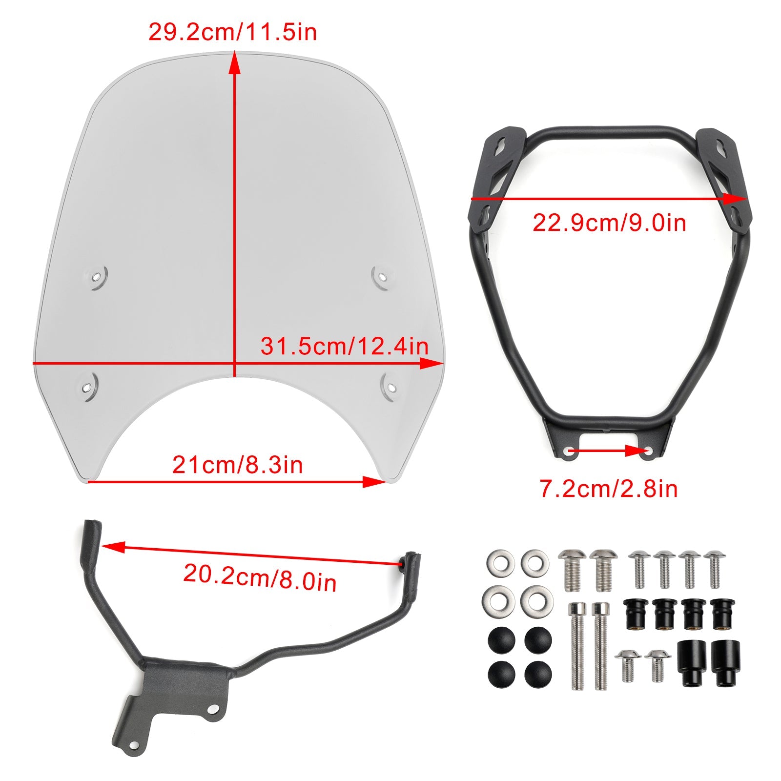 2023-2024 HONDA GB350 GB350S ABS Motorcycle Windshield WindScreen