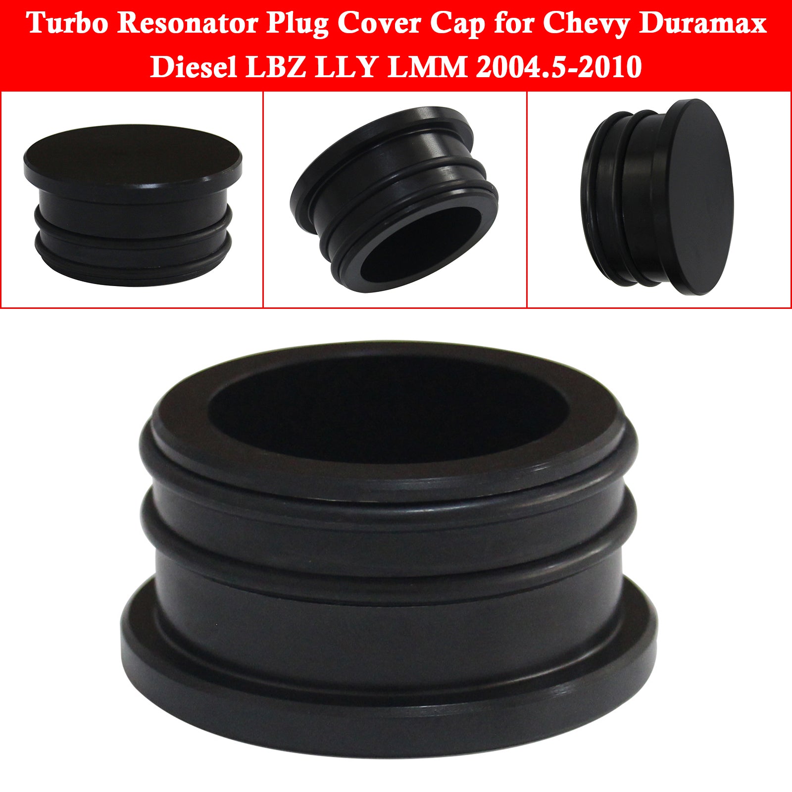 2004.5-2010 Chevy Duramax 2500HD 3500 Silverado Sierra 6.6L V8 Turbo Resonator Plug Cover Cap